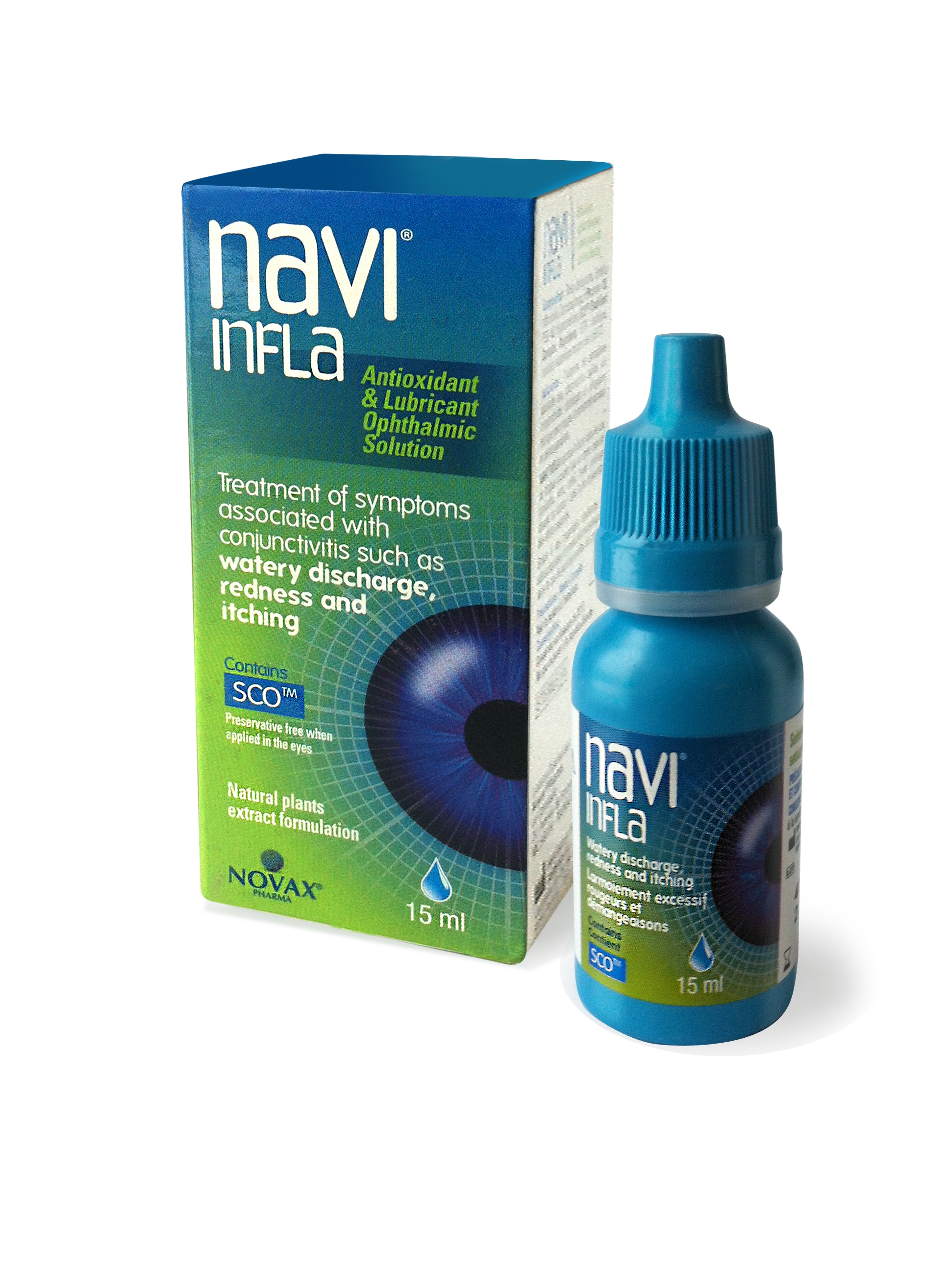 NAVIINFLA acu pilieni, 15 ml - Produkta attēls 