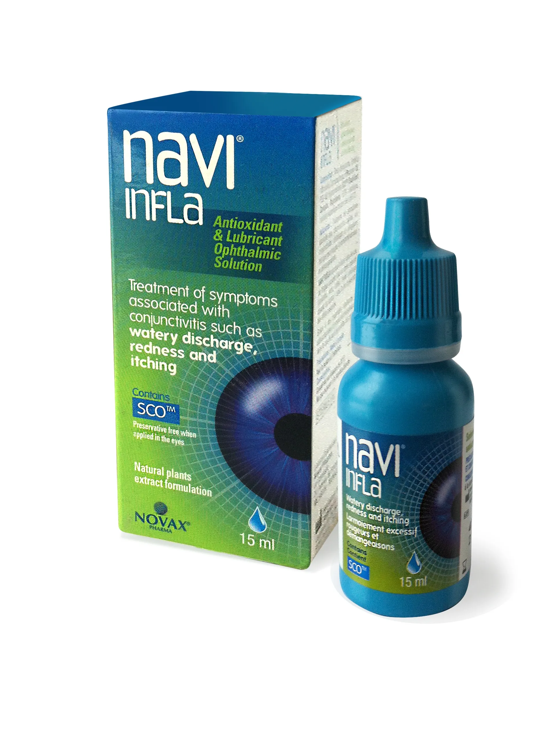 NAVIINFLA acu pilieni, 15 ml - Produkta attēls 