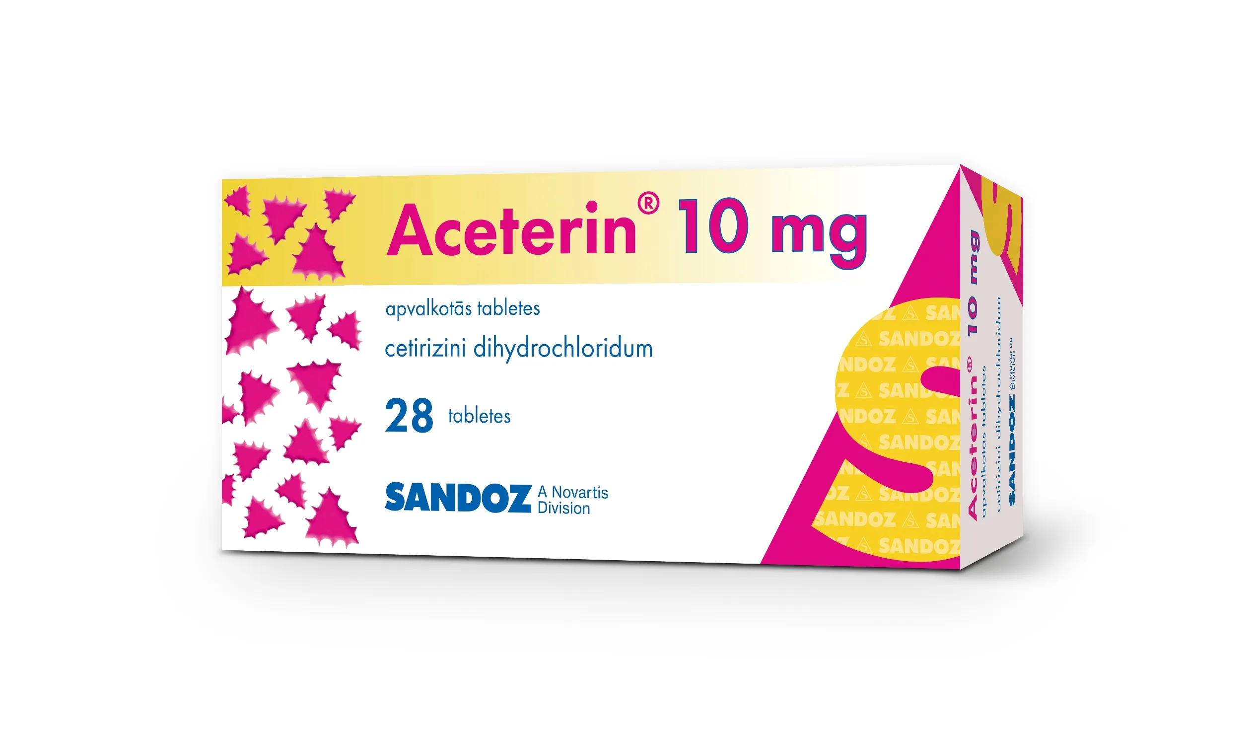 ACETERIN 10 mg tabletes, 28 gab - Produkta attēls 
