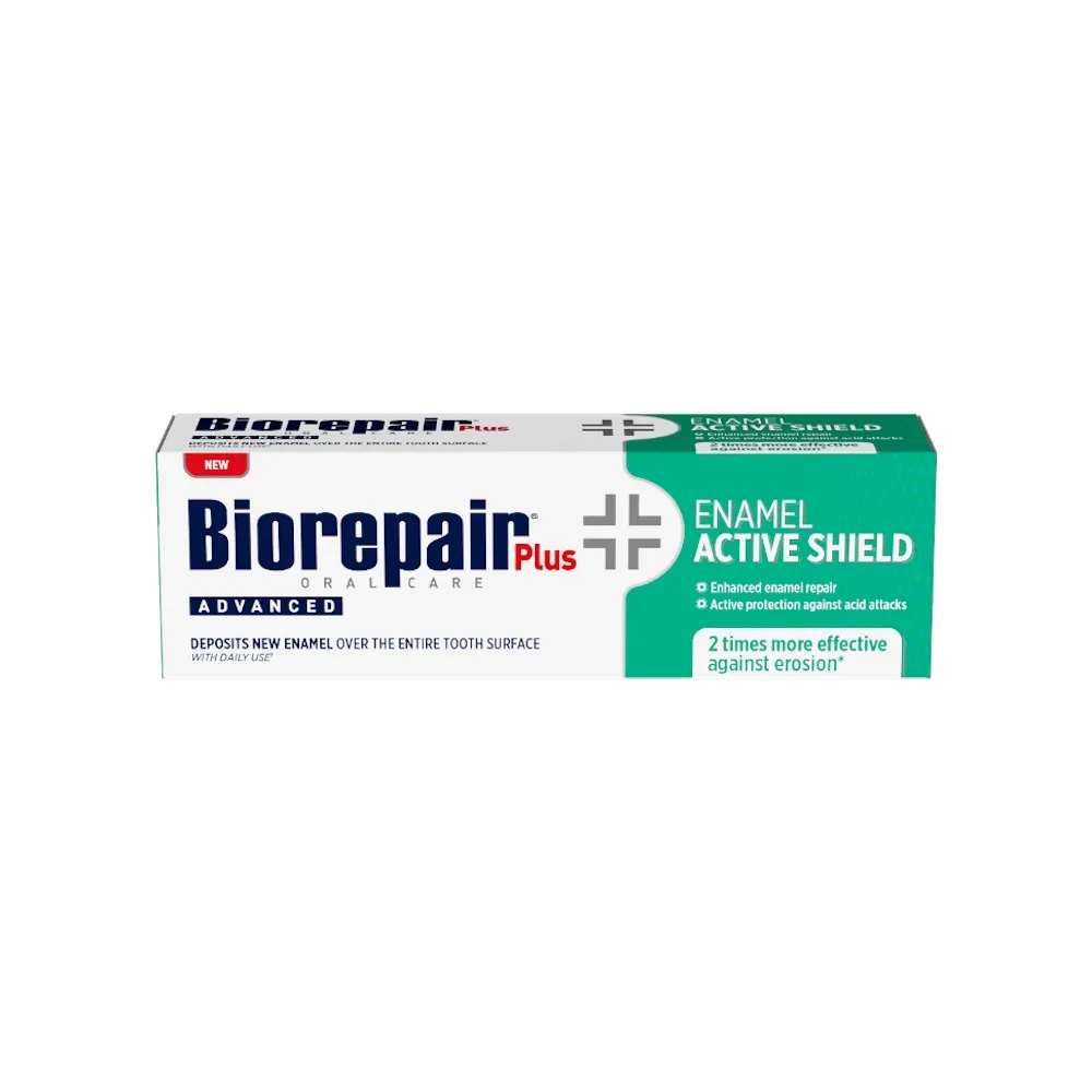 BIOREPAIR PLUS ADVANCED ACTIVE SHIELD zobu pasta 75ml - Produkta attēls 