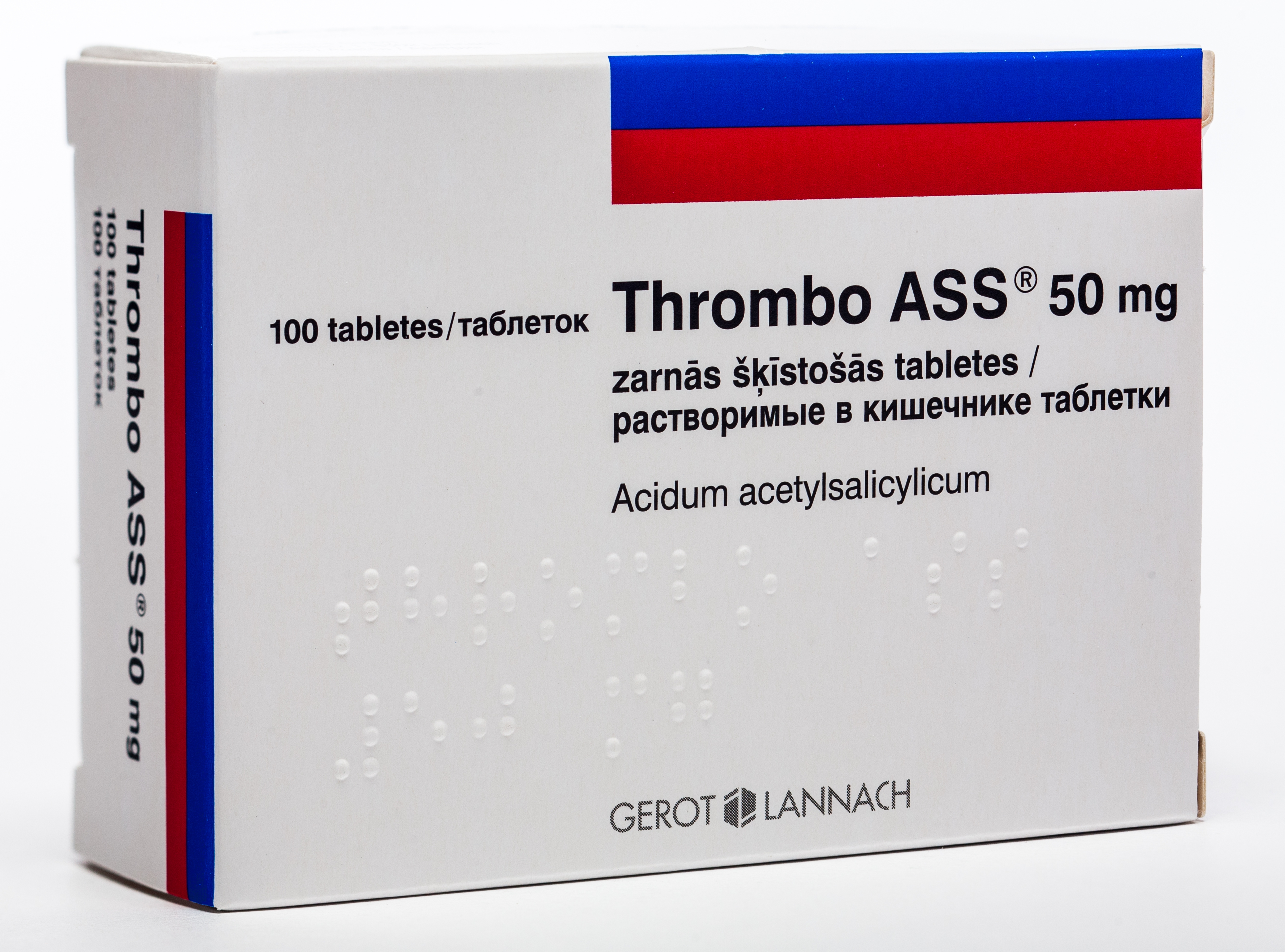 THROMBO ASS 50MG TABLETES N100 - Produkta attēls 