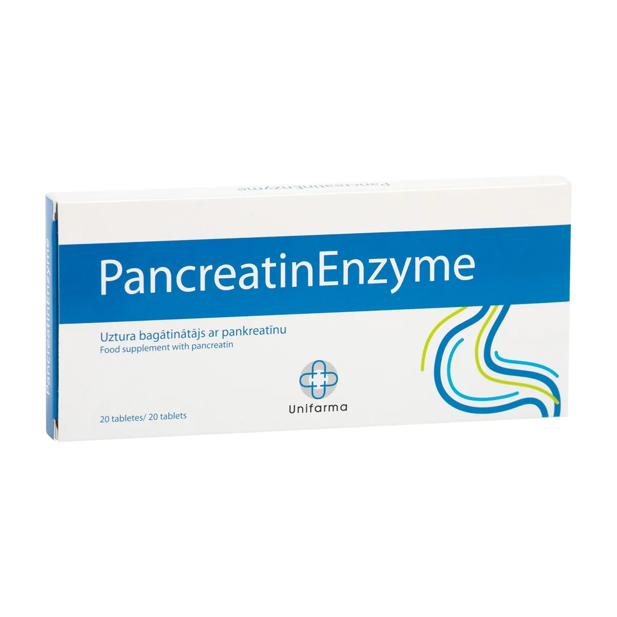 PancreatinEnzyme tabletes, 20 gab. - Produkta attēls 