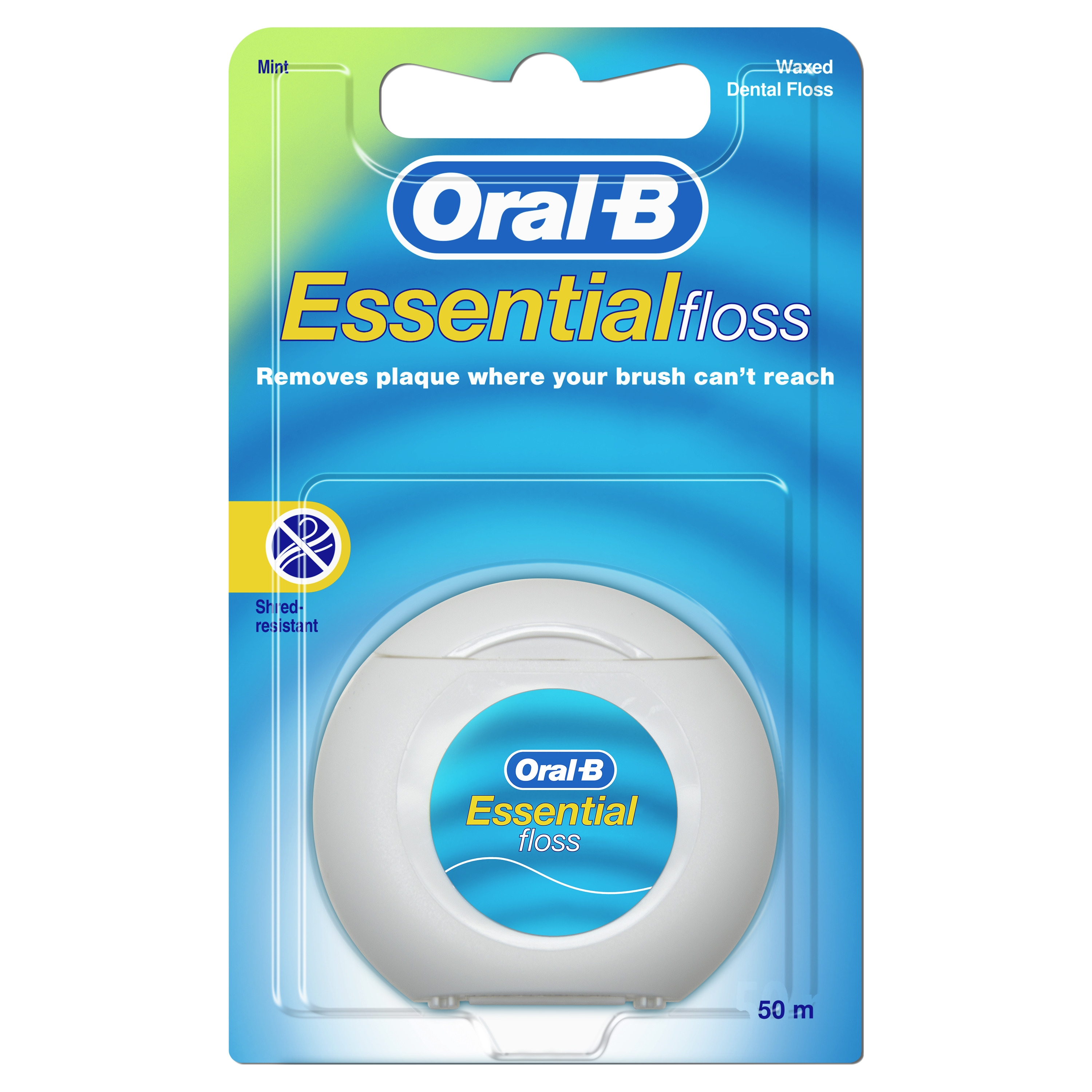 ORAL-B Essential Floss Mint zobu diegs ar vasku, 50 m - Produkta attēls 