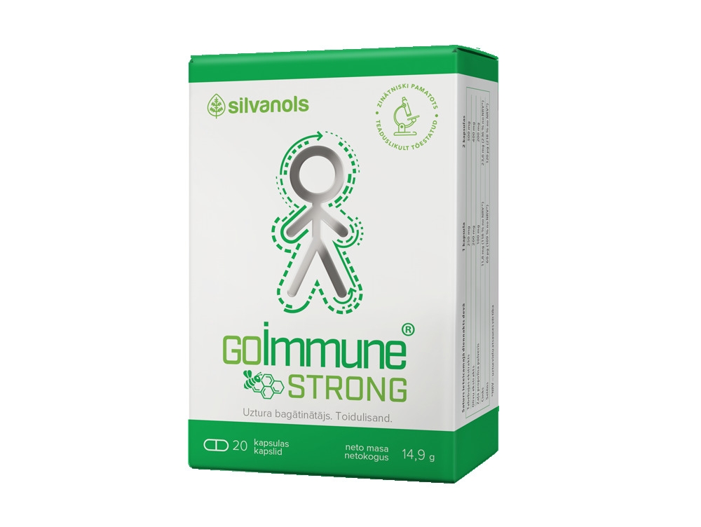GOIMMUNE Strong kapsulas, 20 gab. - Produkta attēls 