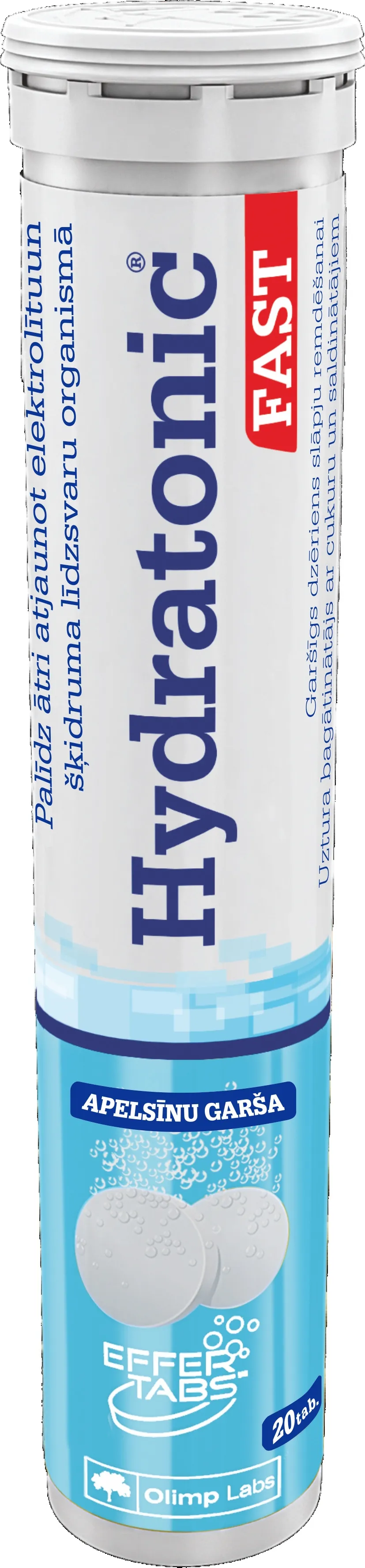 OLIMPLABS HYDRATONIC FAST PUT. TABLETES N20 (APELSĪNU) - Produkta attēls 