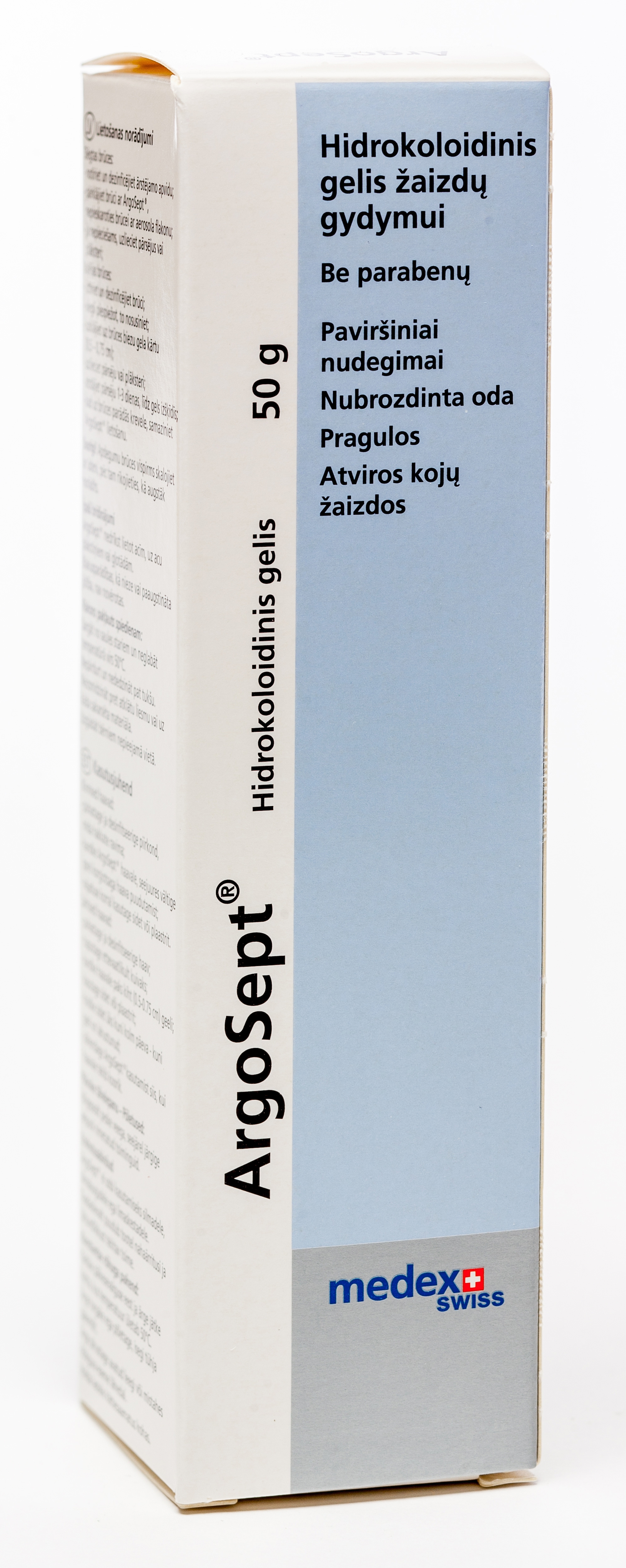 ARGOSEPT HIDROKOLOIDĀLS GELS 50G - Produkta attēls 