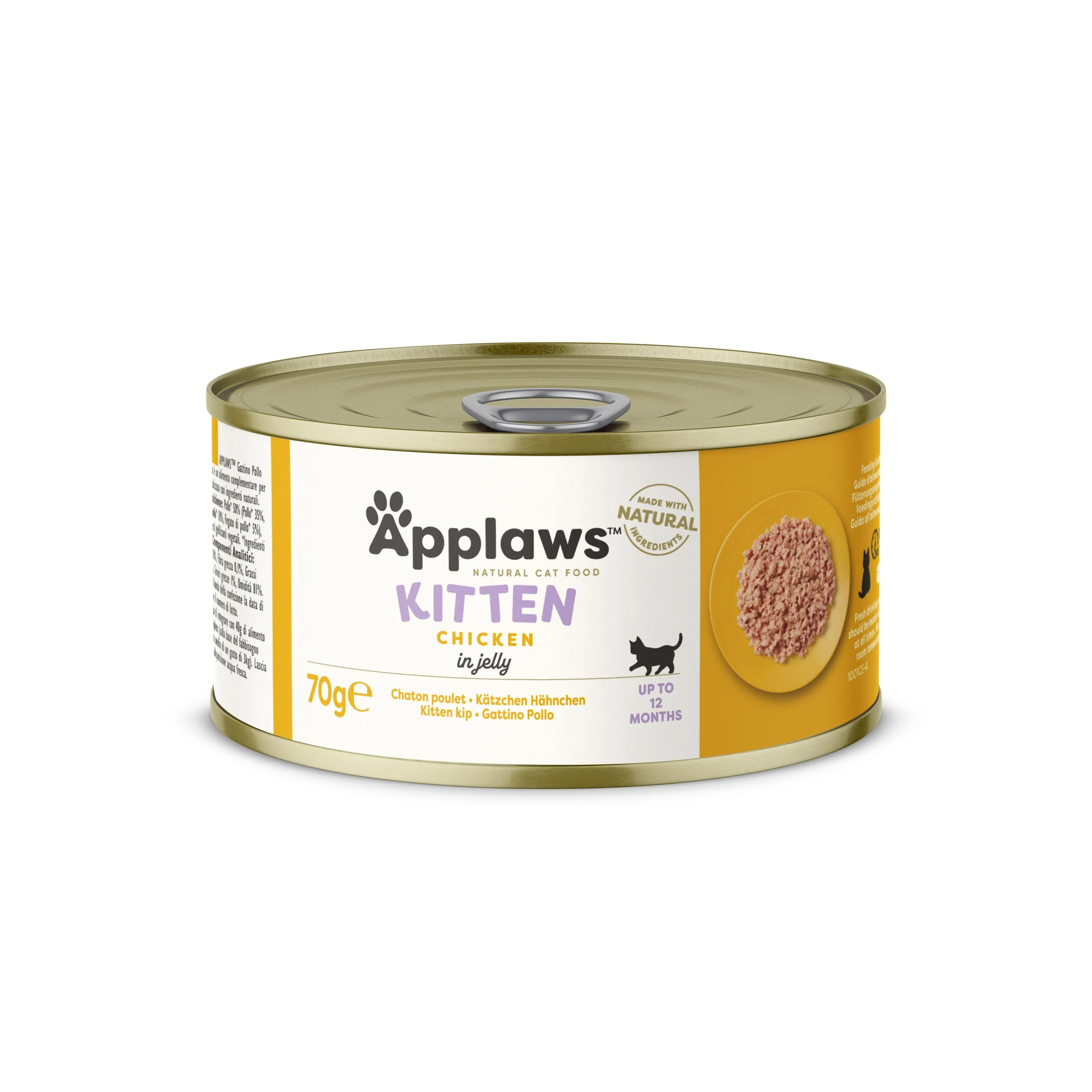 Applaws kaķēnu konservēta barība vista želejā 70g - Produkta attēls 