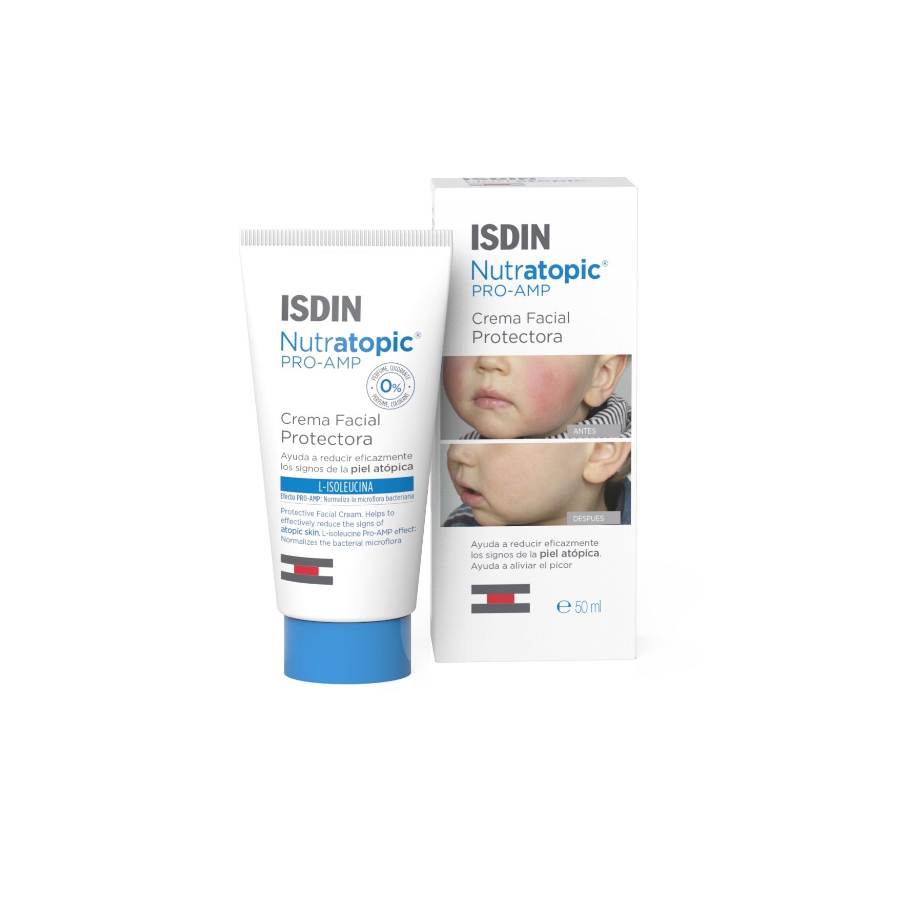 ISDIN Nutratopic krēms sejai, 50 ml - Produkta attēls 