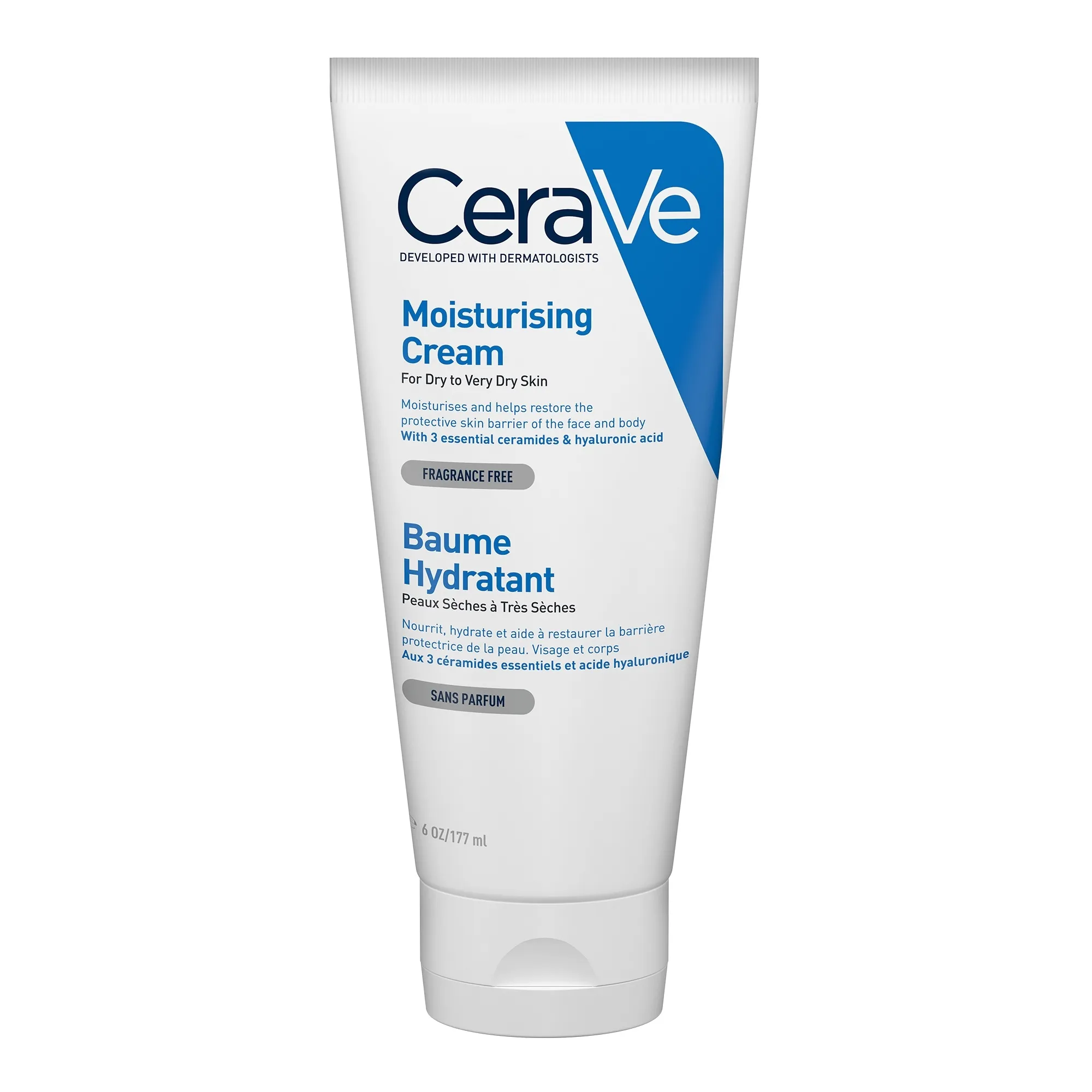 CERAVE mitrinošs krēms sausai un ļoti sausai ādai , 177 ml - Produkta attēls 