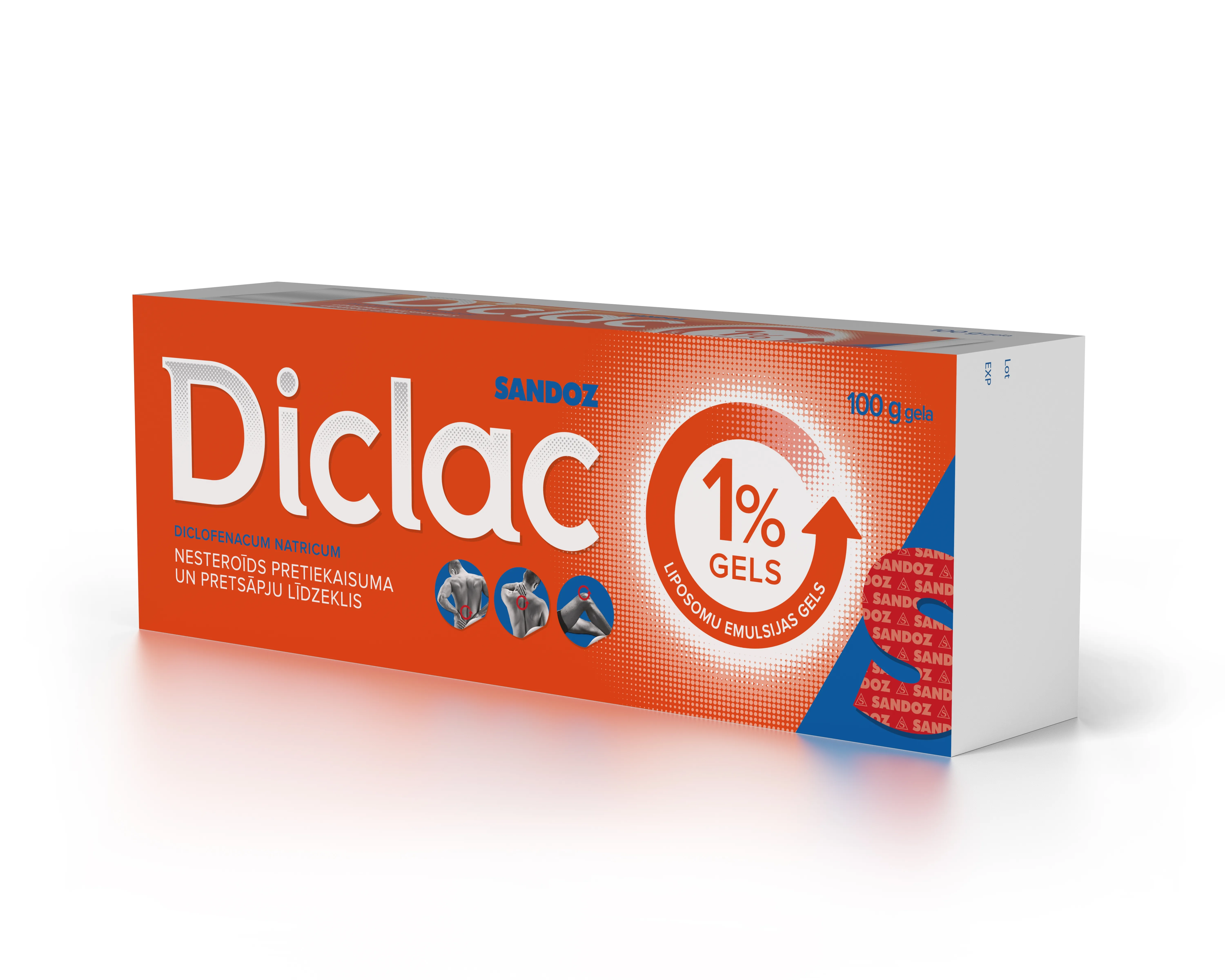DICLAC® 1% gēls, 100 g. - Produkta attēls 
