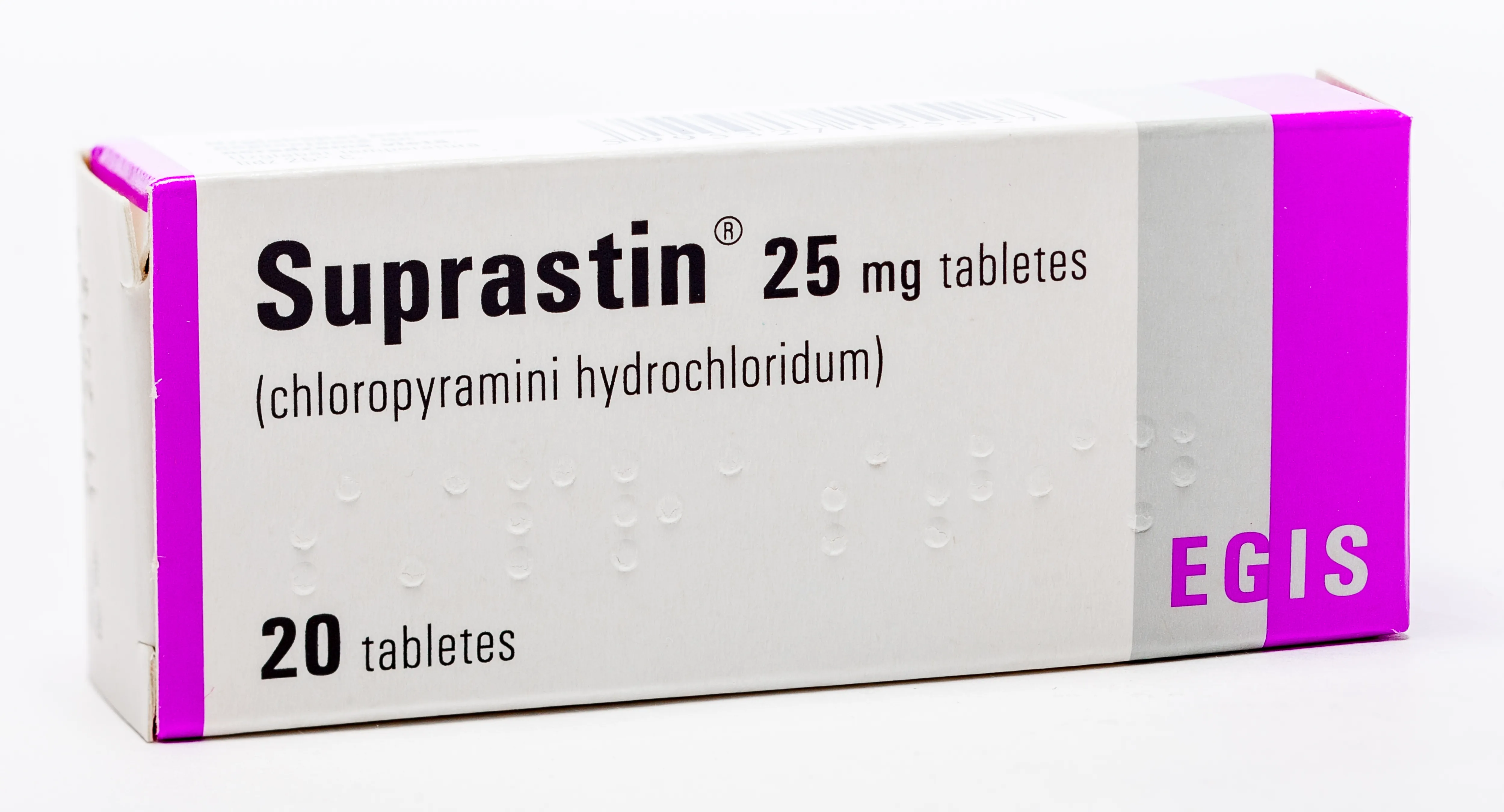 SUPRASTIN 25MG TABLETES N20 - Produkta attēls 