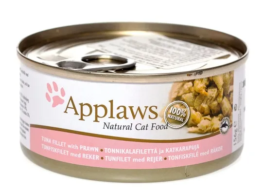 Applaws kaķu konservēta barība tuncis/garneles 156g - Produkta attēls 1