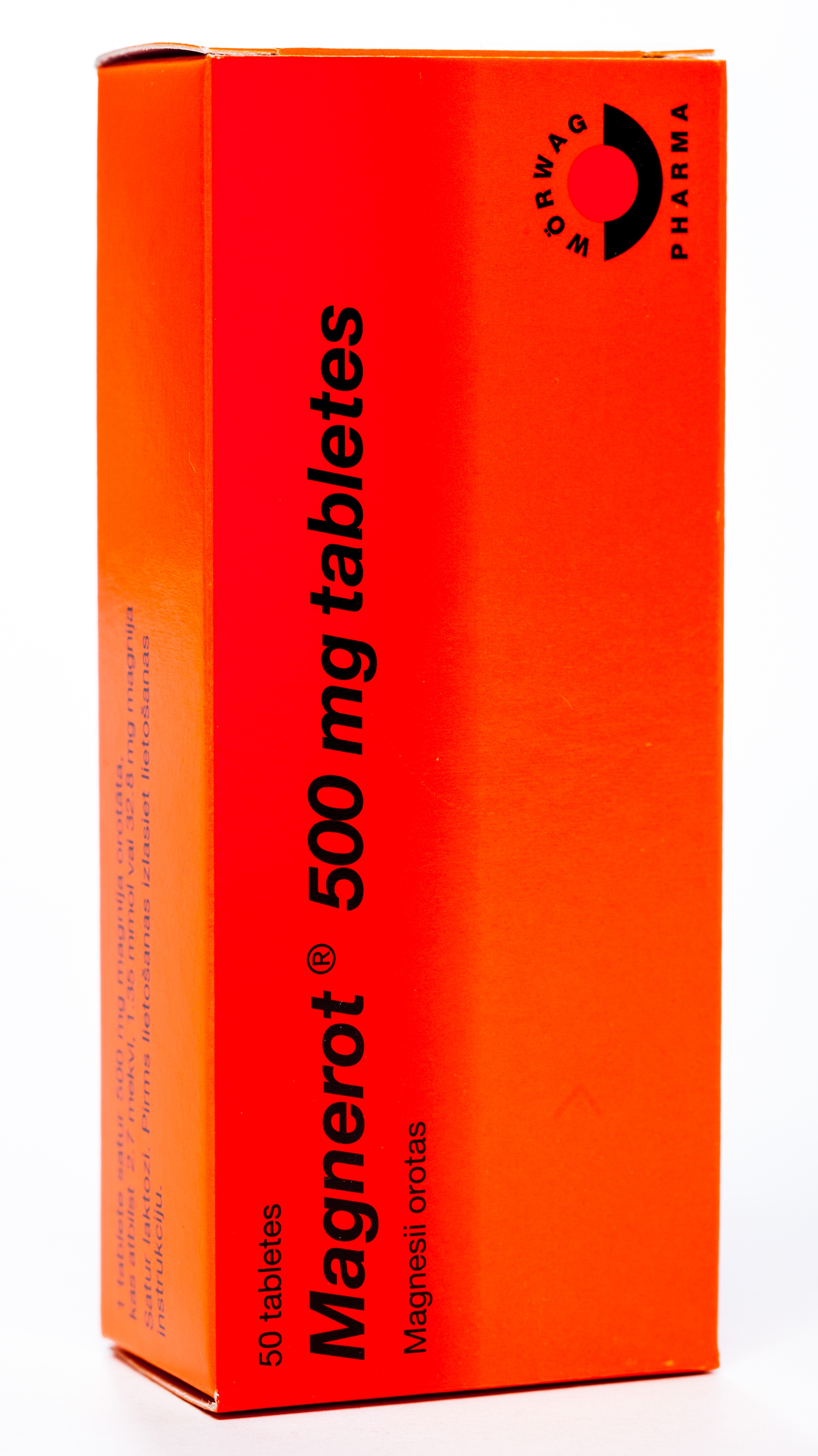 MAGNEROT 500MG TABLETES N50 LV 10420 - Produkta attēls 