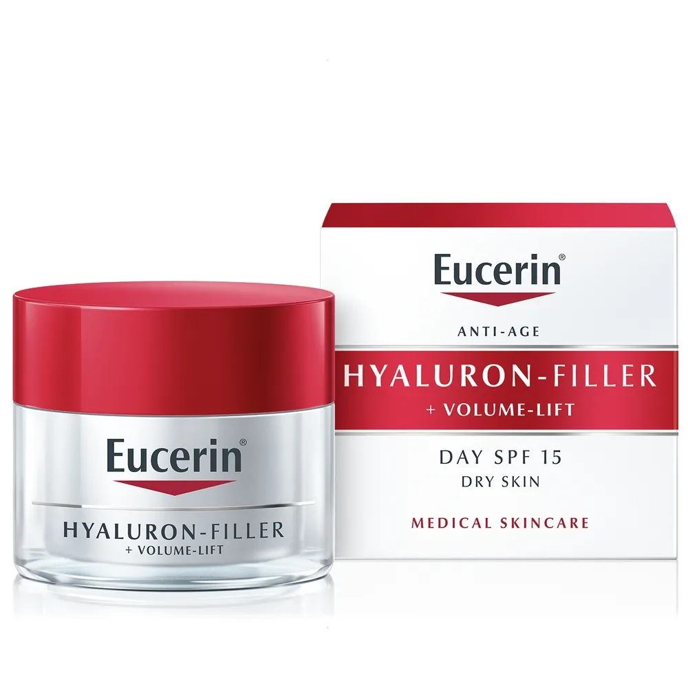 EUCERIN Hyaluron-Filler + Volume Lift dienas krēms sausai ādai, 50 ml - Produkta attēls 