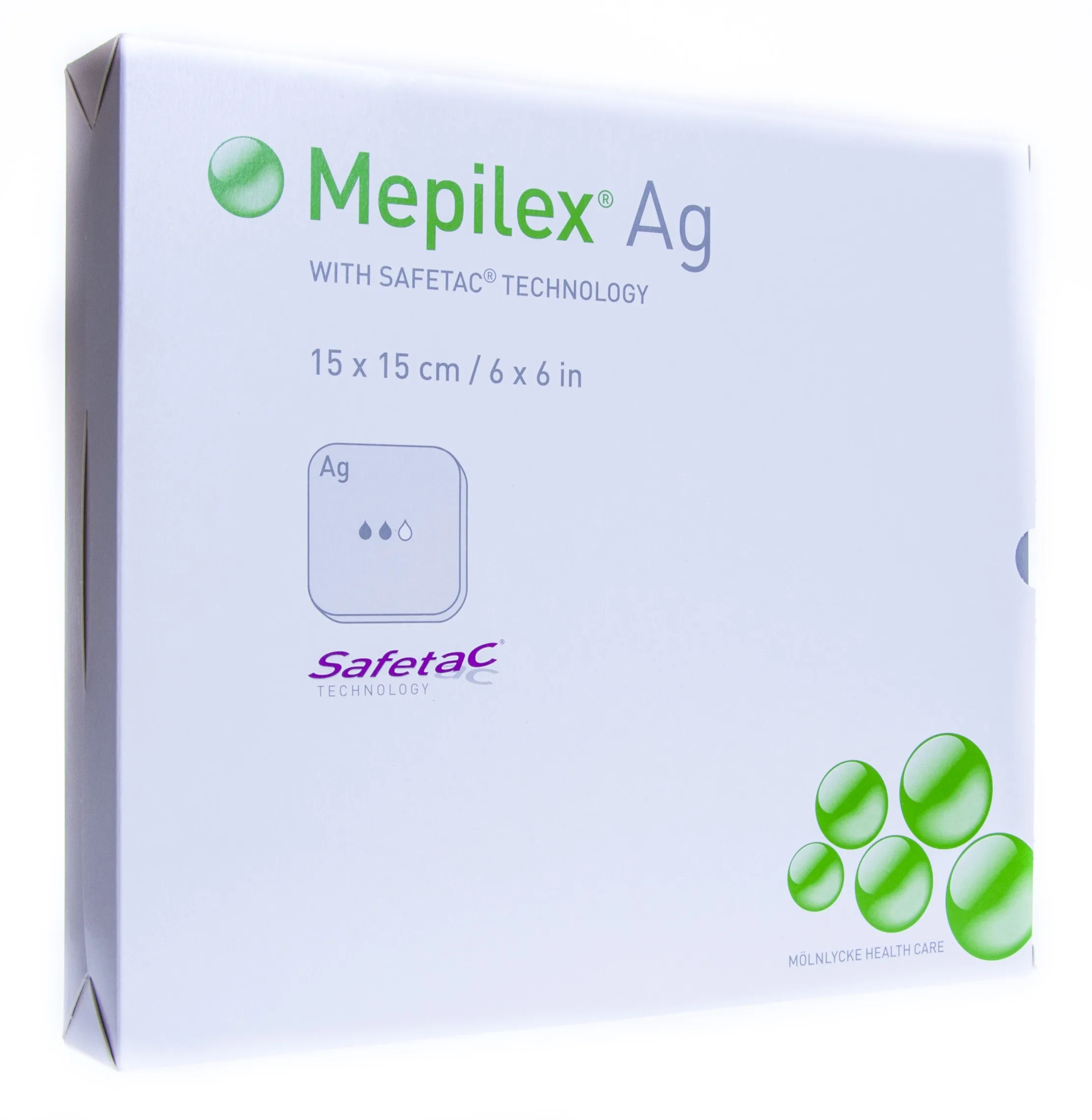 MEPILEX Ag 15 x 15cm, sterils pārsējs, 5 gab. - Produkta attēls 