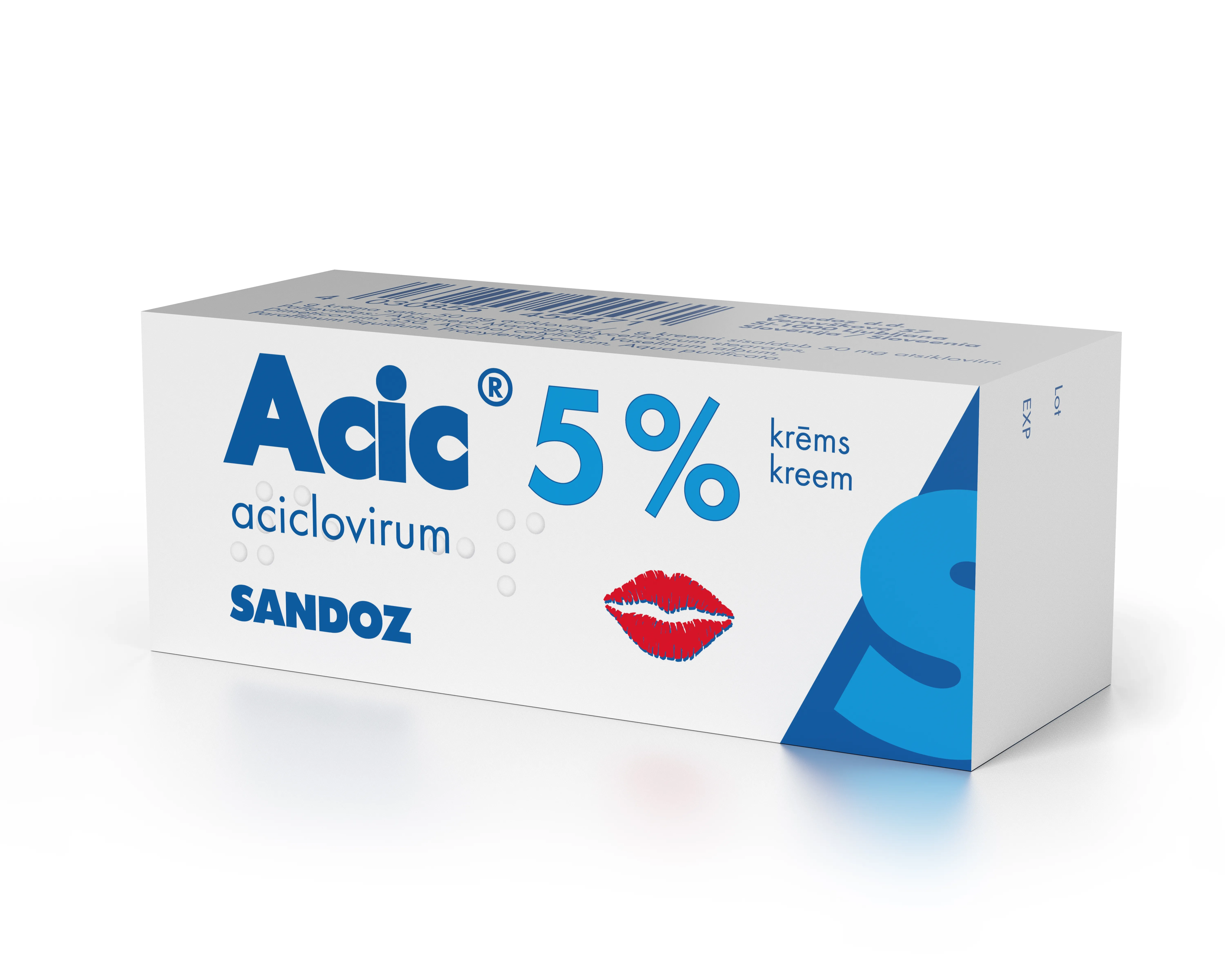 ACIC KRĒMS 5% 2G - Produkta attēls 