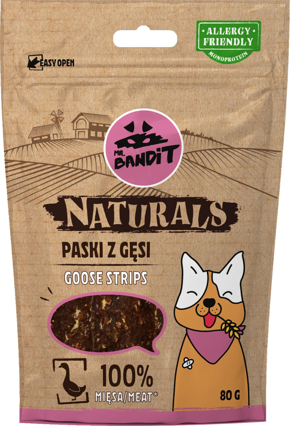 MR.BANDIT NATURALS ZOSS GAĻAS SLOKSNĪTES 80G - Produkta attēls 