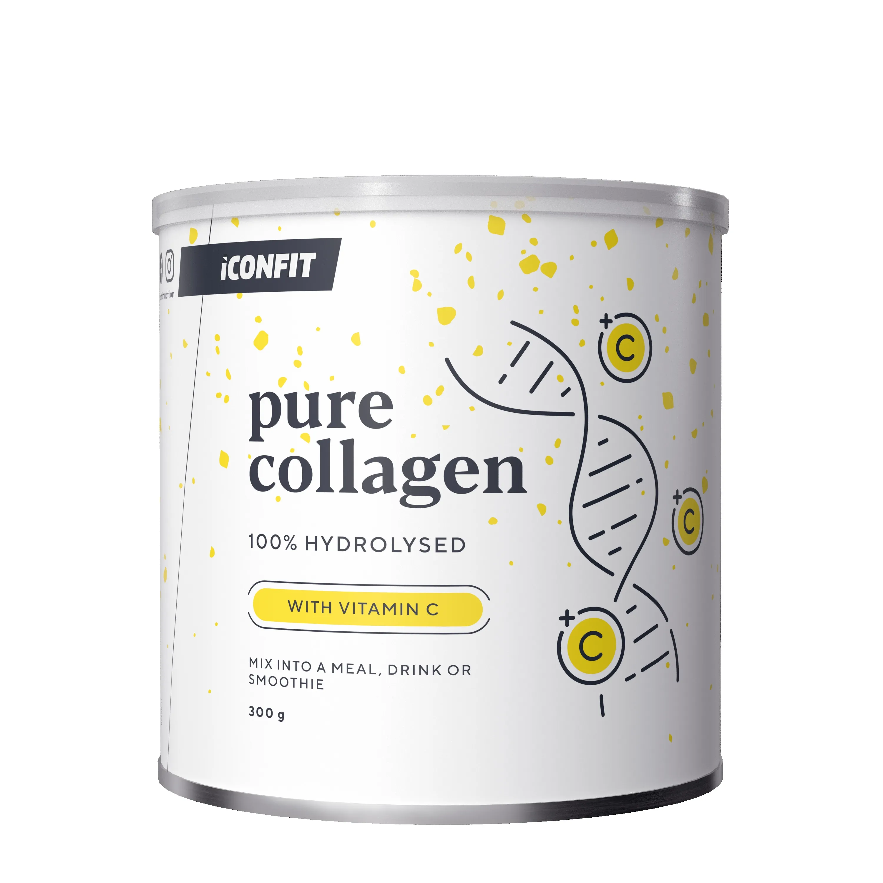 ICONFIT Collagen+ C Vit pulveris, 300 g. - Produkta attēls 