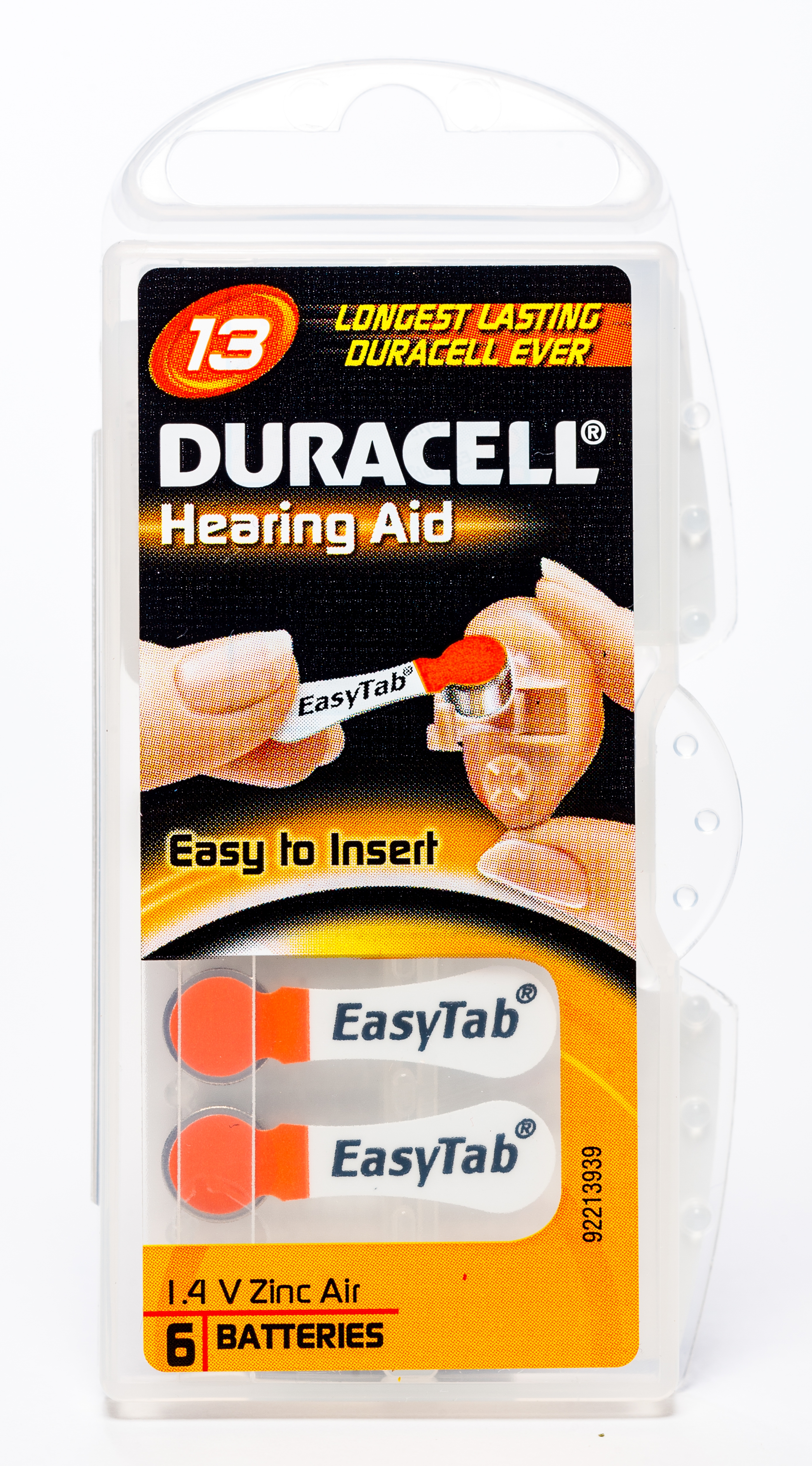 DURACELL baterijas dzirdes aparātiem (DA13), 6 gab - Produkta attēls 