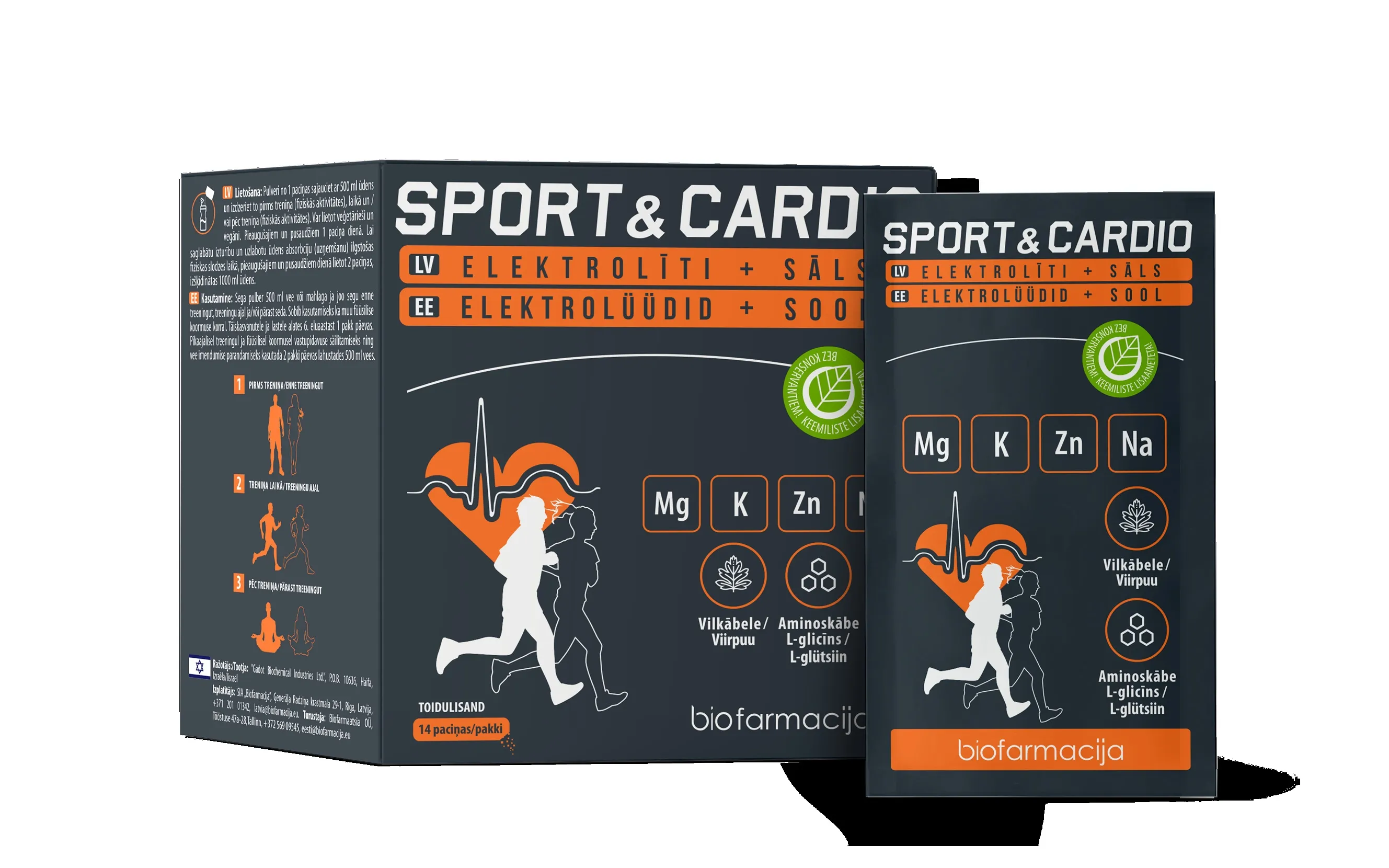 MAGNIJS+KĀLIJS Sport & Cardio pulveris, 14 gab. - Produkta attēls 