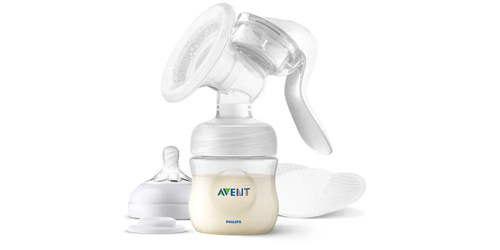 PHILIPS Avent Lotus manuālais krūts piena sūknis ar pudelīti - Produkta attēls 
