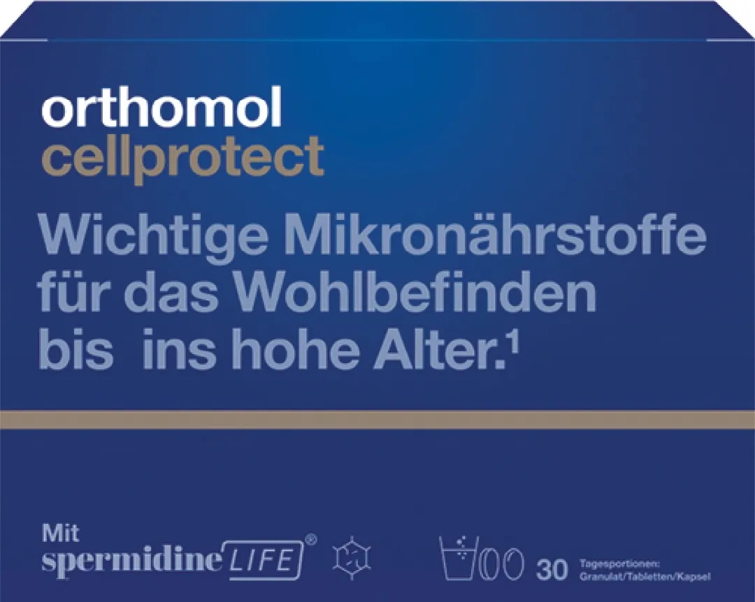 ORTHOMOL Cellprotect (pulveris + 3 tabletes + kapsula), 30 gab. - Produkta attēls 