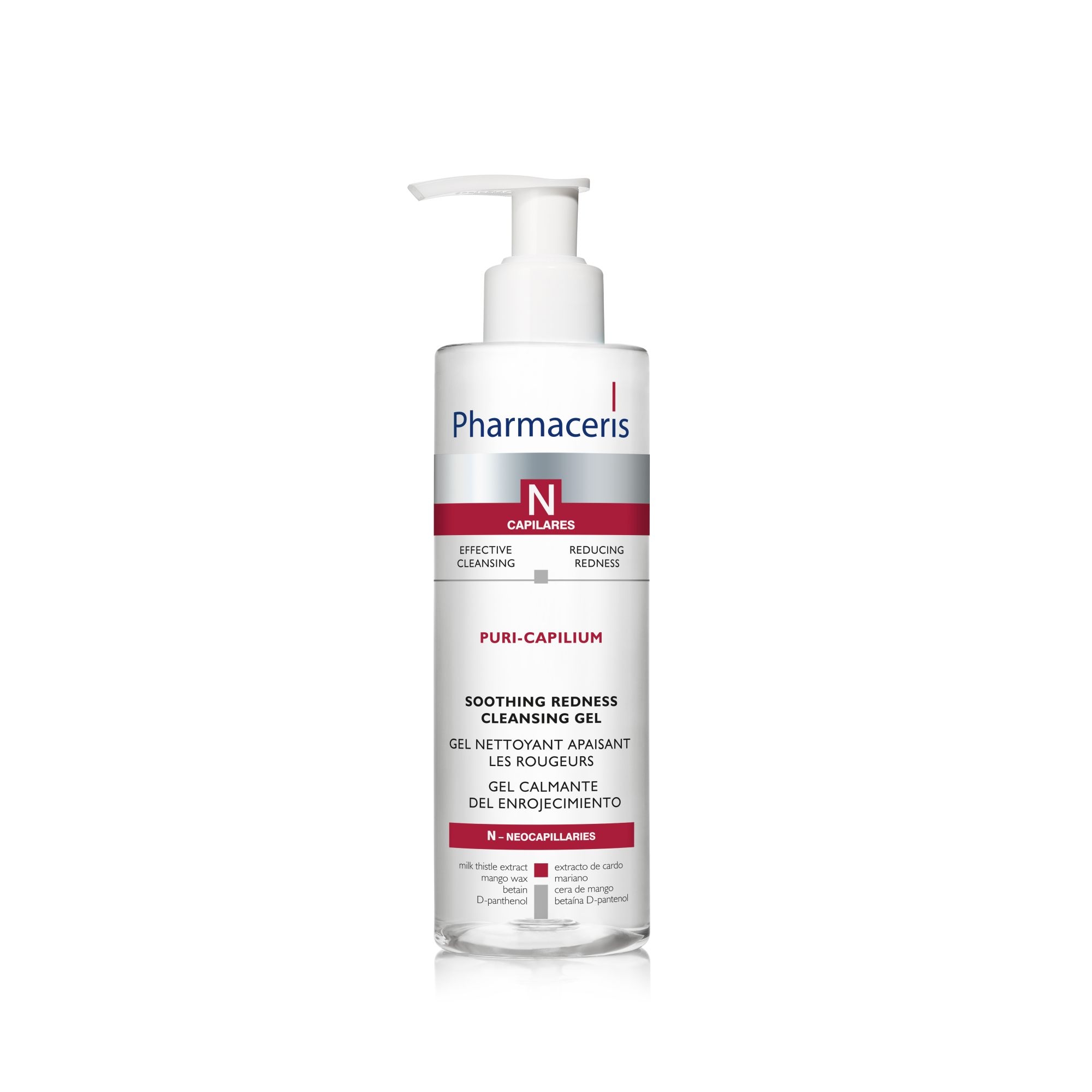 PHARMACERIS N.Puri-Capilium gēls sejas mazgāšanai, 190 ml - Produkta attēls 