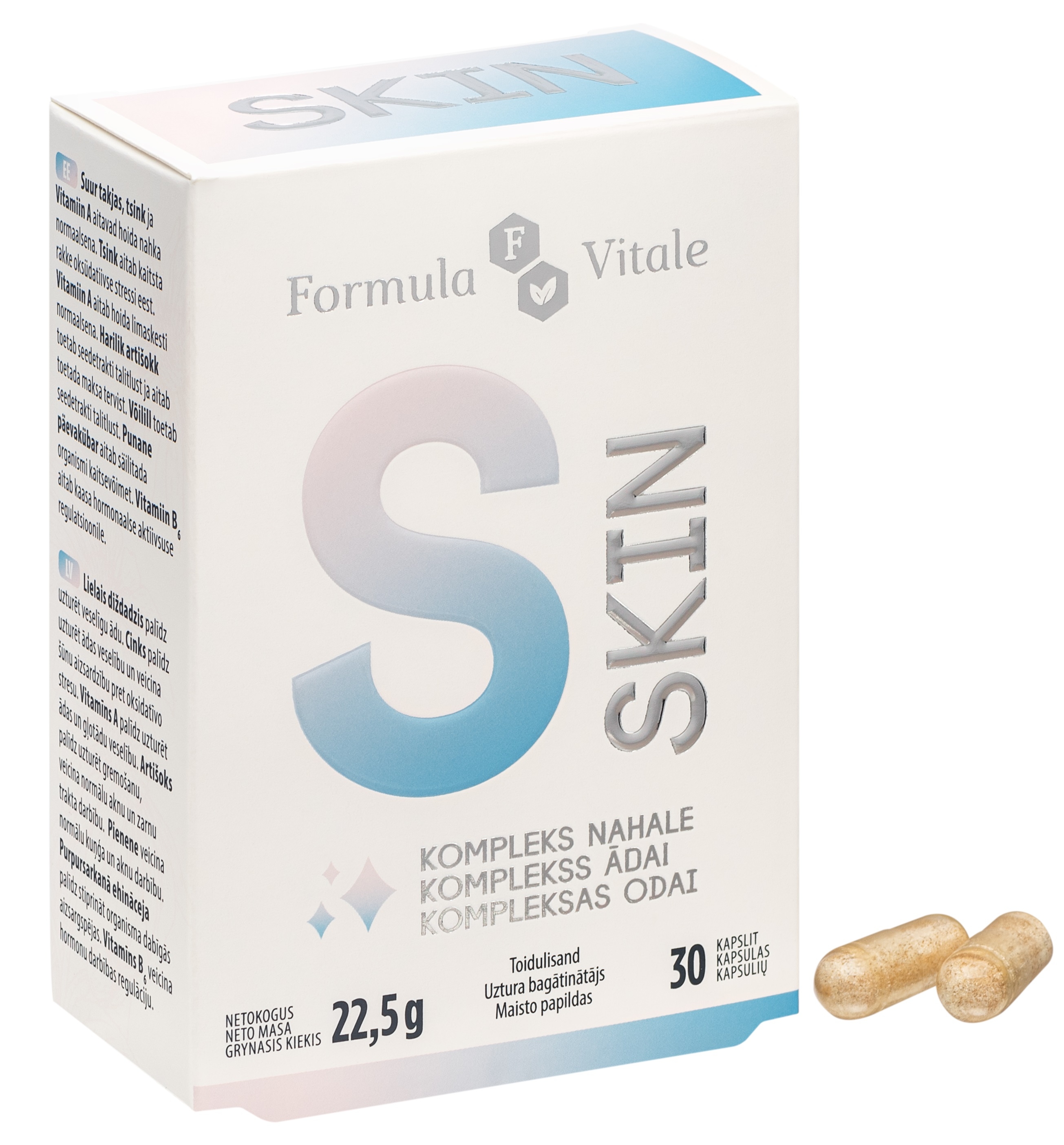 FORMULA VITALE SKIN kapsulas, 30 gab. - Produkta attēls 