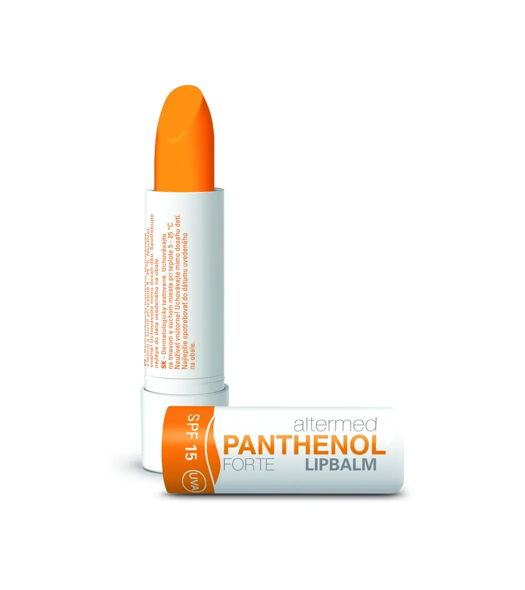 ALTERMED Panthenol forte lūpu balzāms SPF15, 4.3 g - Produkta attēls 