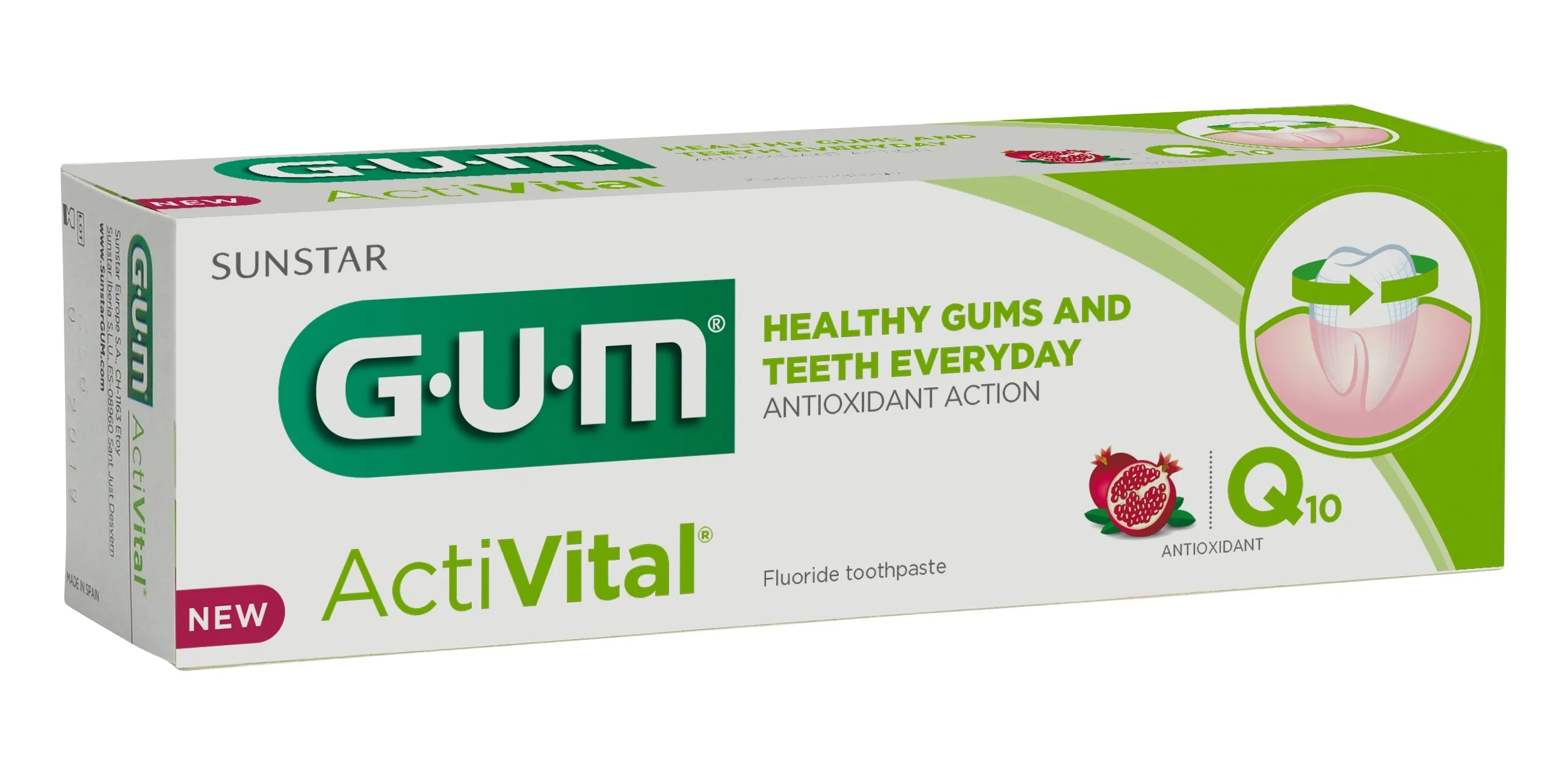 GUM® Activital Q10 zobu pasta, 75 ml - Produkta attēls 