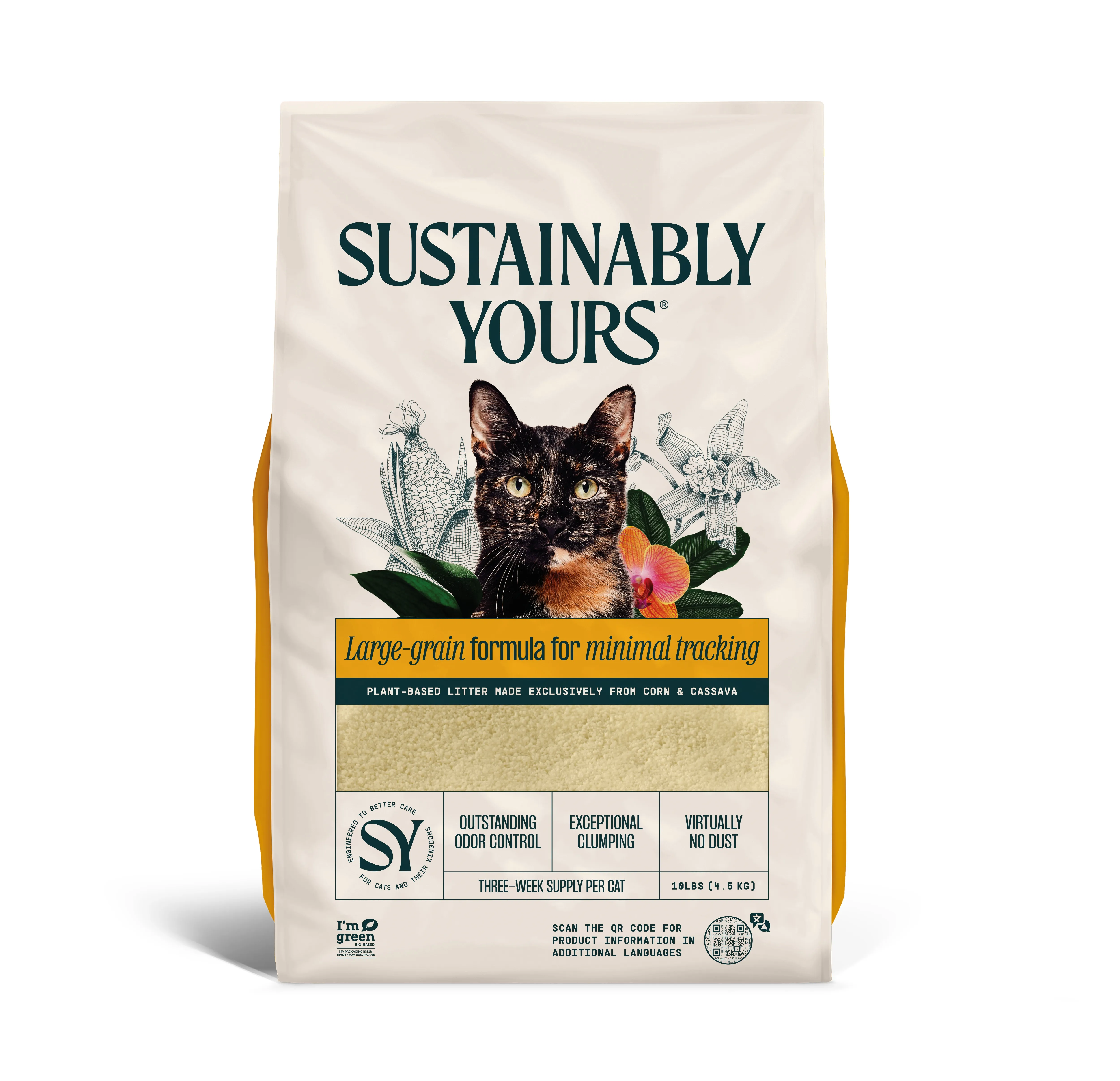 Sustainably Yours pakaiši kaķiem, lielgraudu formula 4.54kg - Produkta attēls 