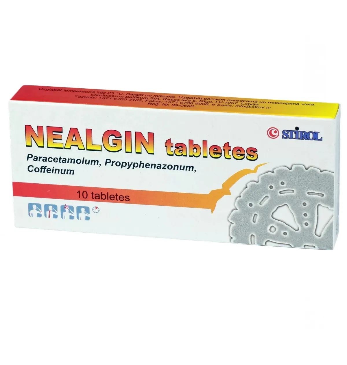 NEALGIN TABLETES N10 - Produkta attēls 