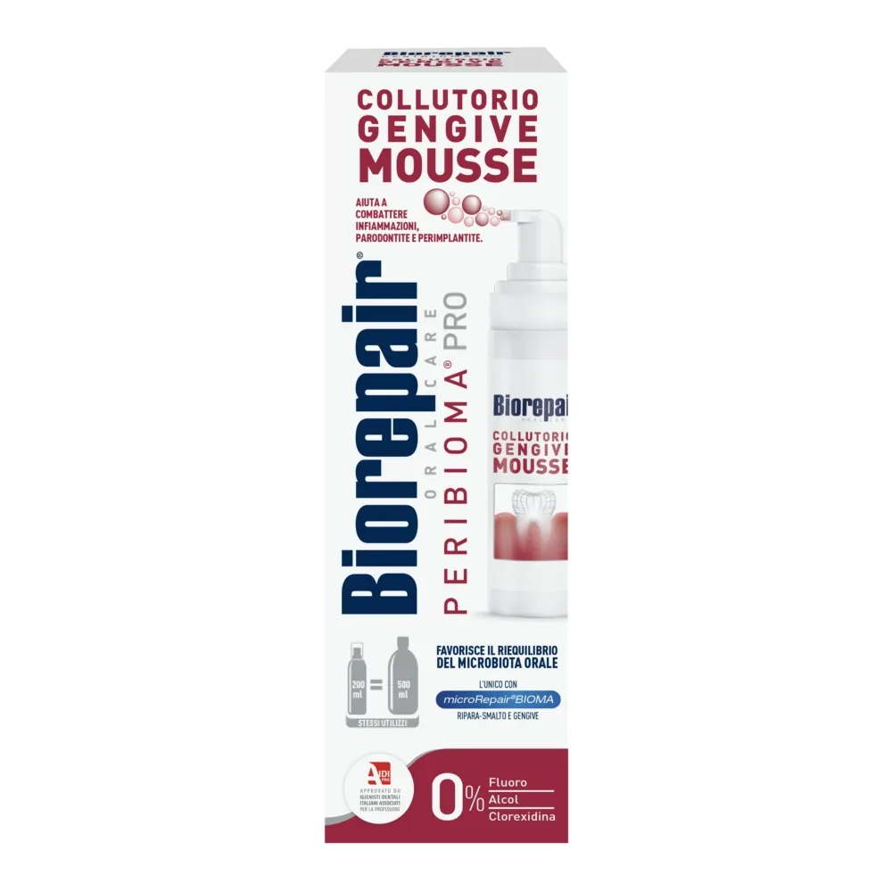 BIOREPAIR PERIBIOMA Mousse mutes skalotājs 200ml - Produkta attēls 