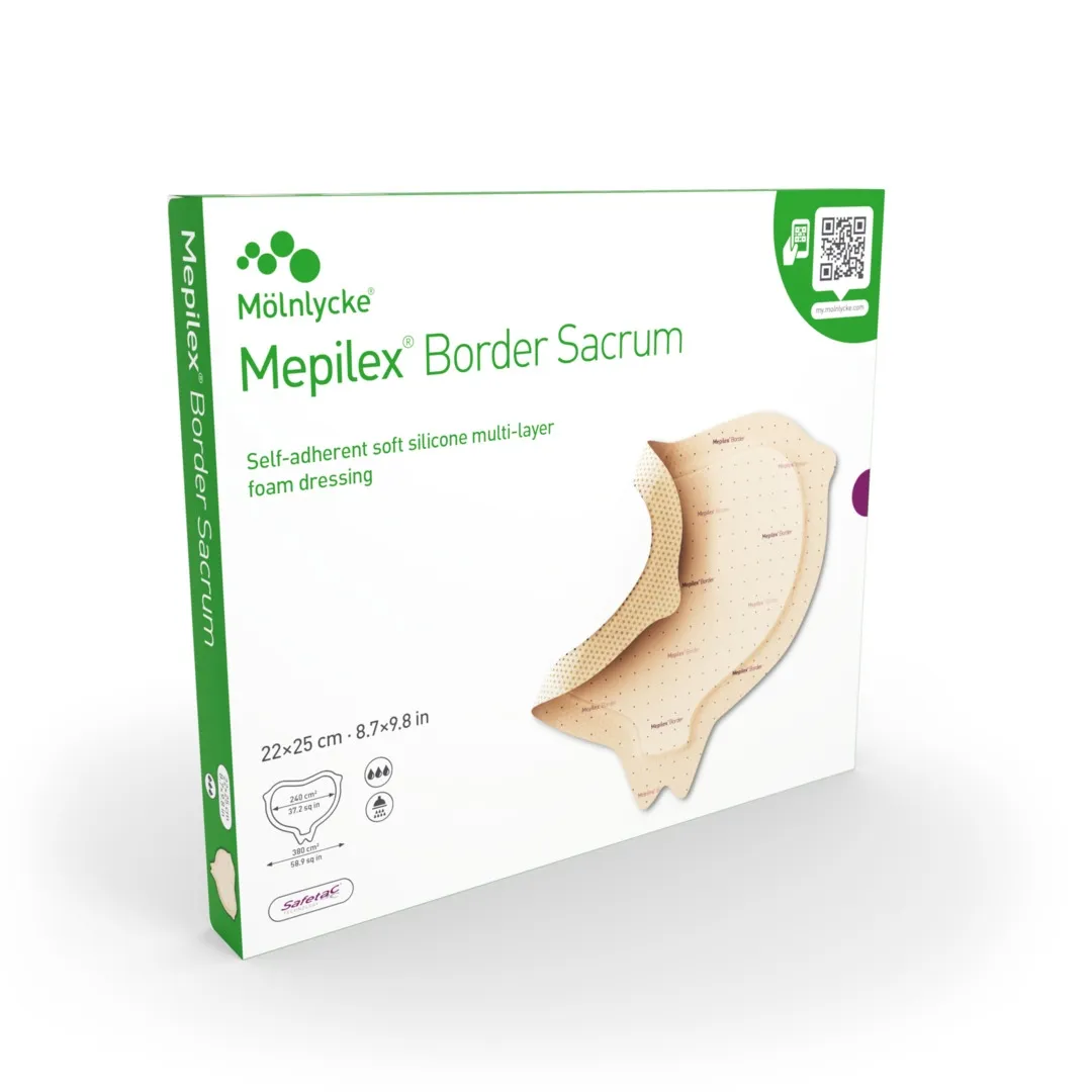 MEPILEX Border Sacrum 22 x 25cm, pārsējs, 5 gab - Produkta attēls 