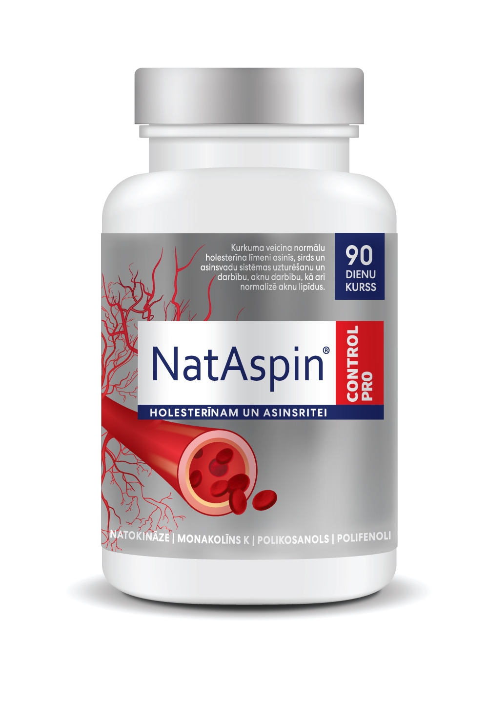 NATASPIN Control Pro kapsulas, 90 gab. - Produkta attēls 