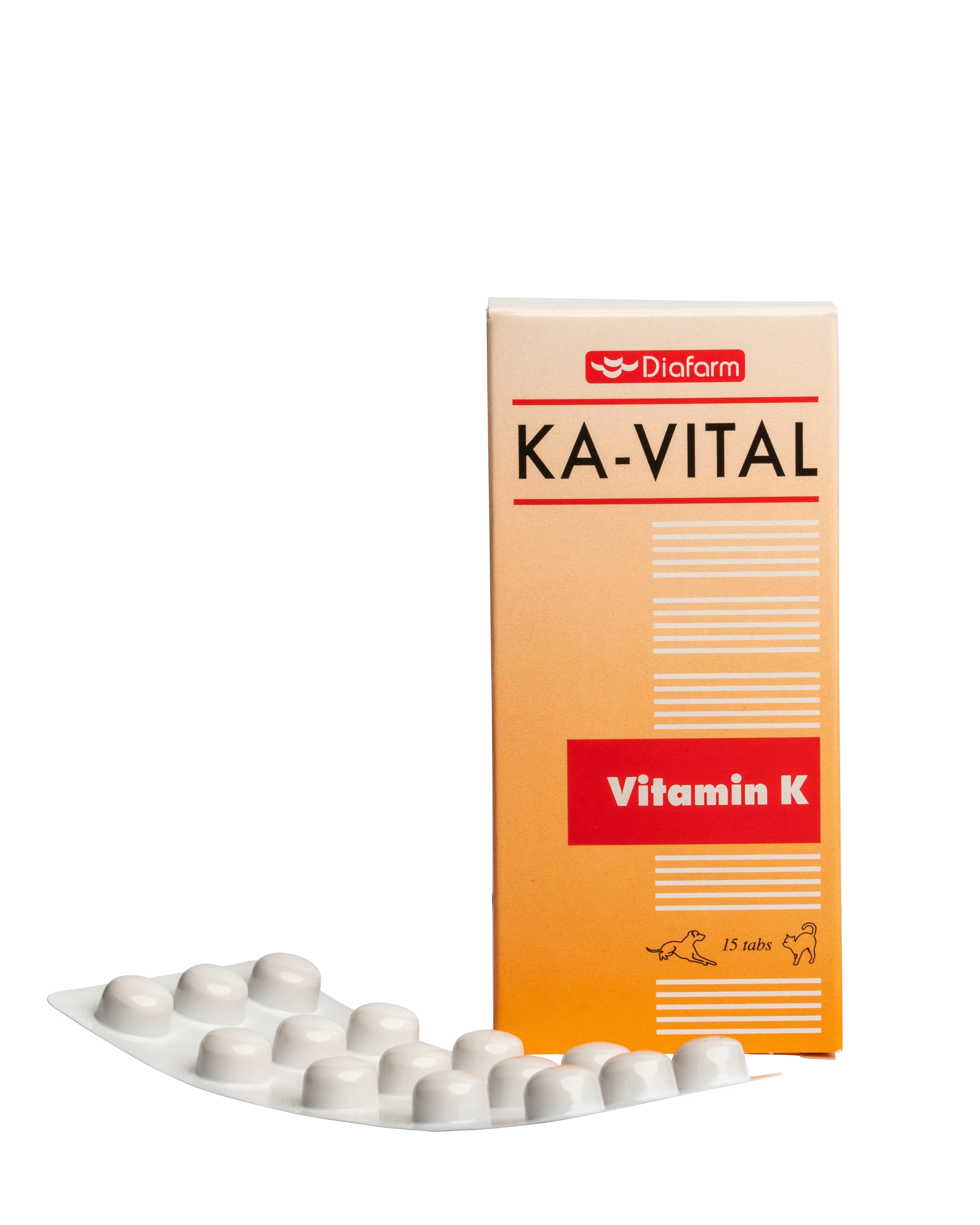 DF KA-VITAL VITAMIN K TABL N15 SUŅIEM/KAĶIEM - Produkta attēls 