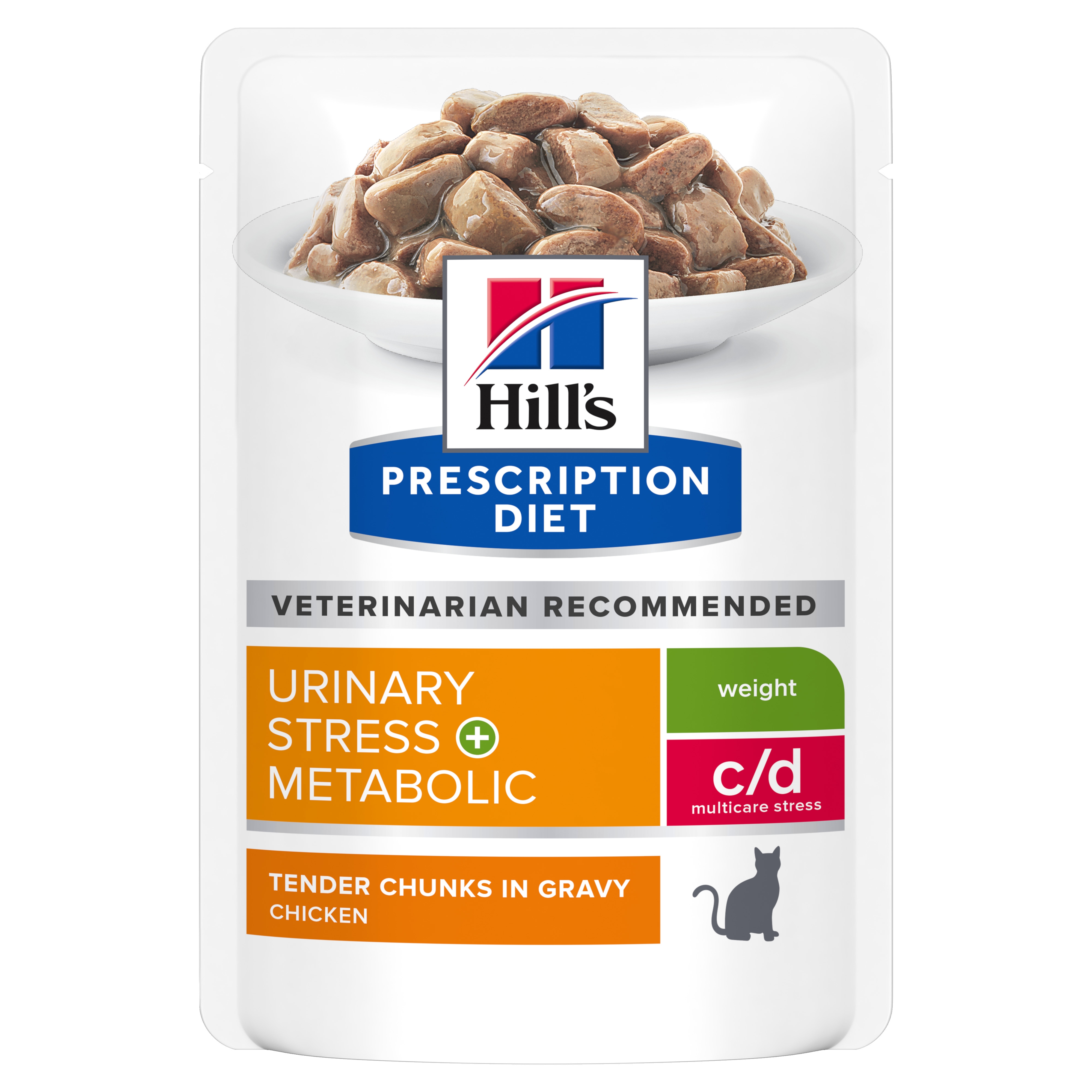 Hills PD kaķu mitrā barība paciņā C/D Multic.Stress+Meta vista 85g N12 - Produkta attēls 