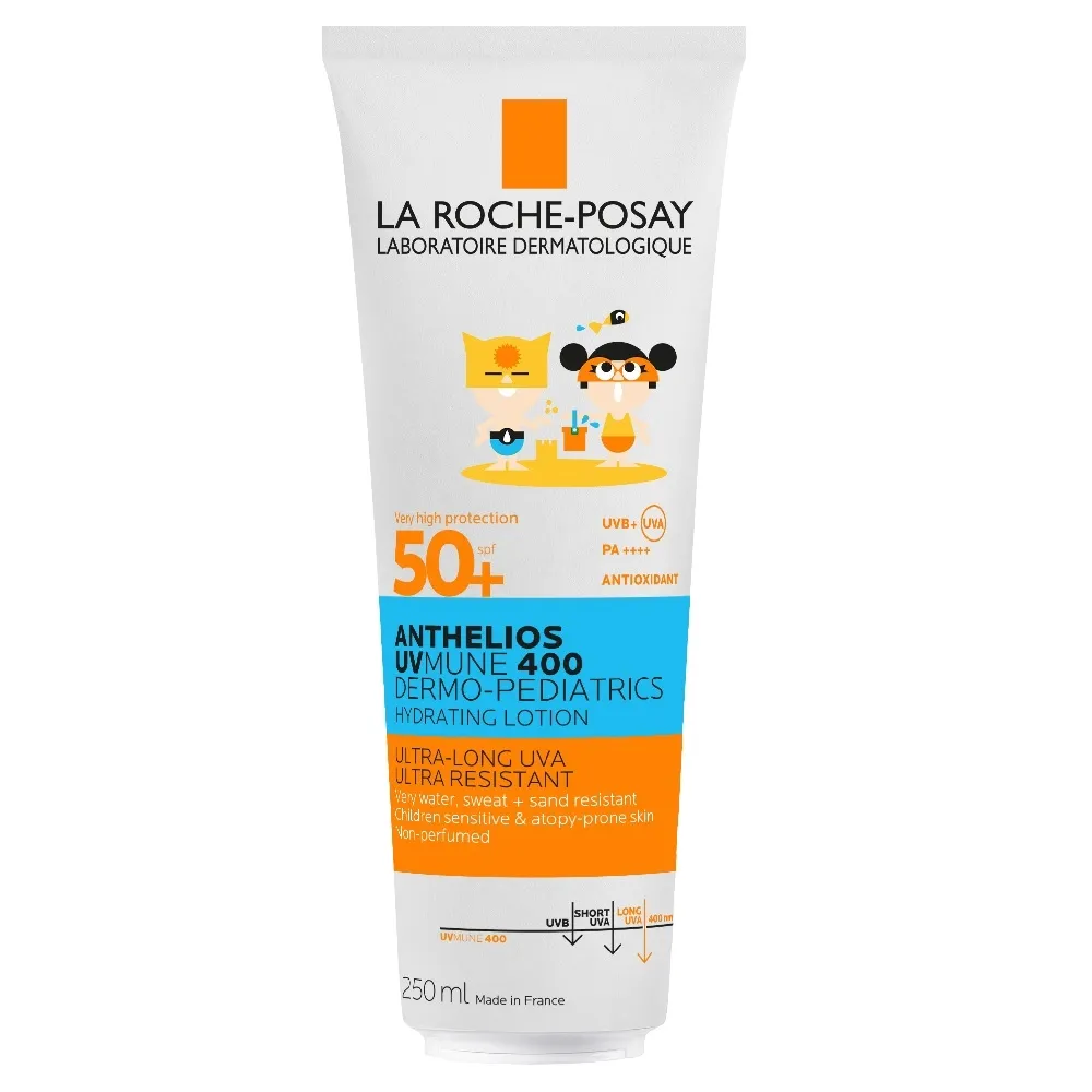 LA ROCHE-POSAY Anthelios mitrinošs pieniņš bērniem SPF50+, 250 ml - Produkta attēls 