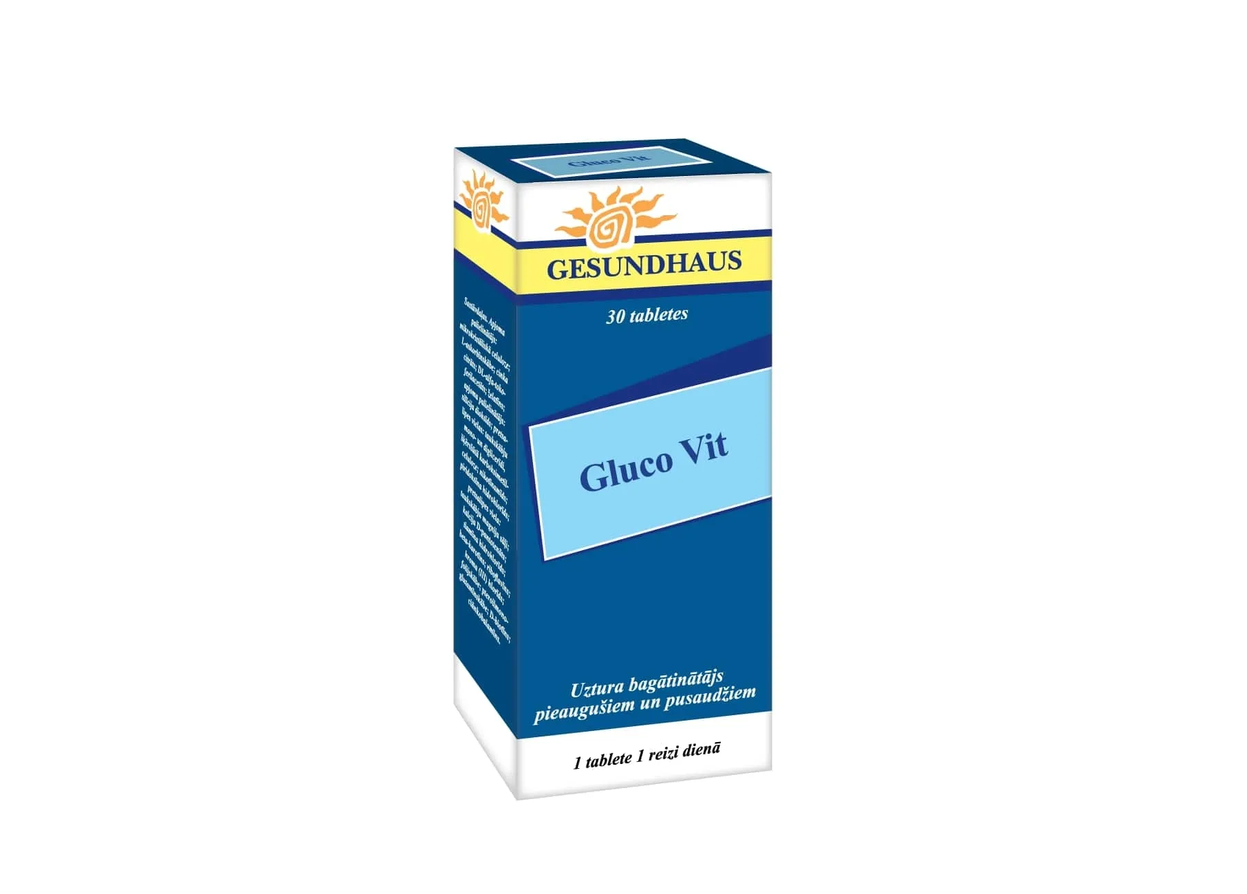GLUCO VIT tabletes, 30 gab. - Produkta attēls 