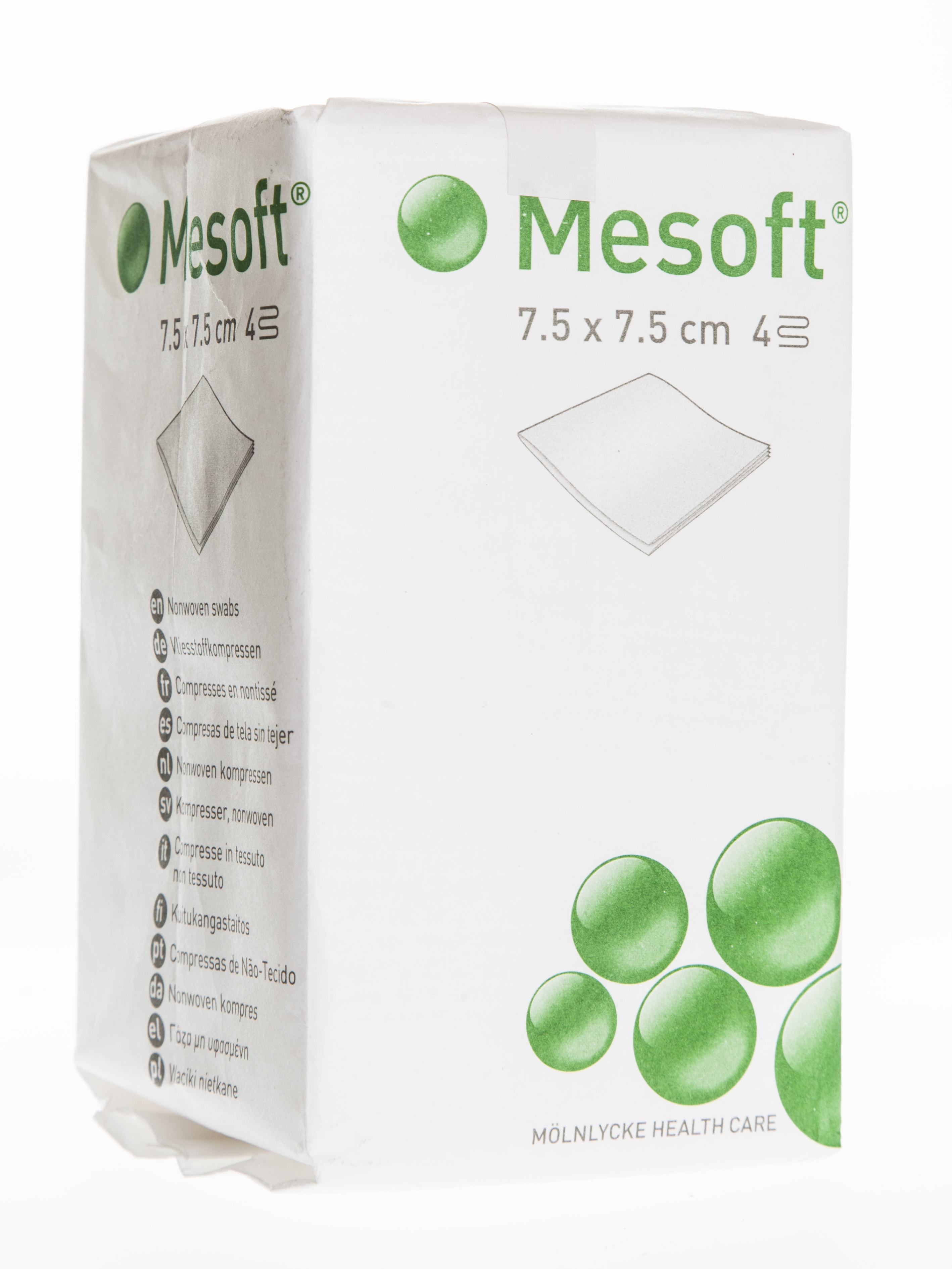 MESOFT Nesterilas salvetes 7.5 x 7.5 cm (40g) 100 gab. - Produkta attēls 
