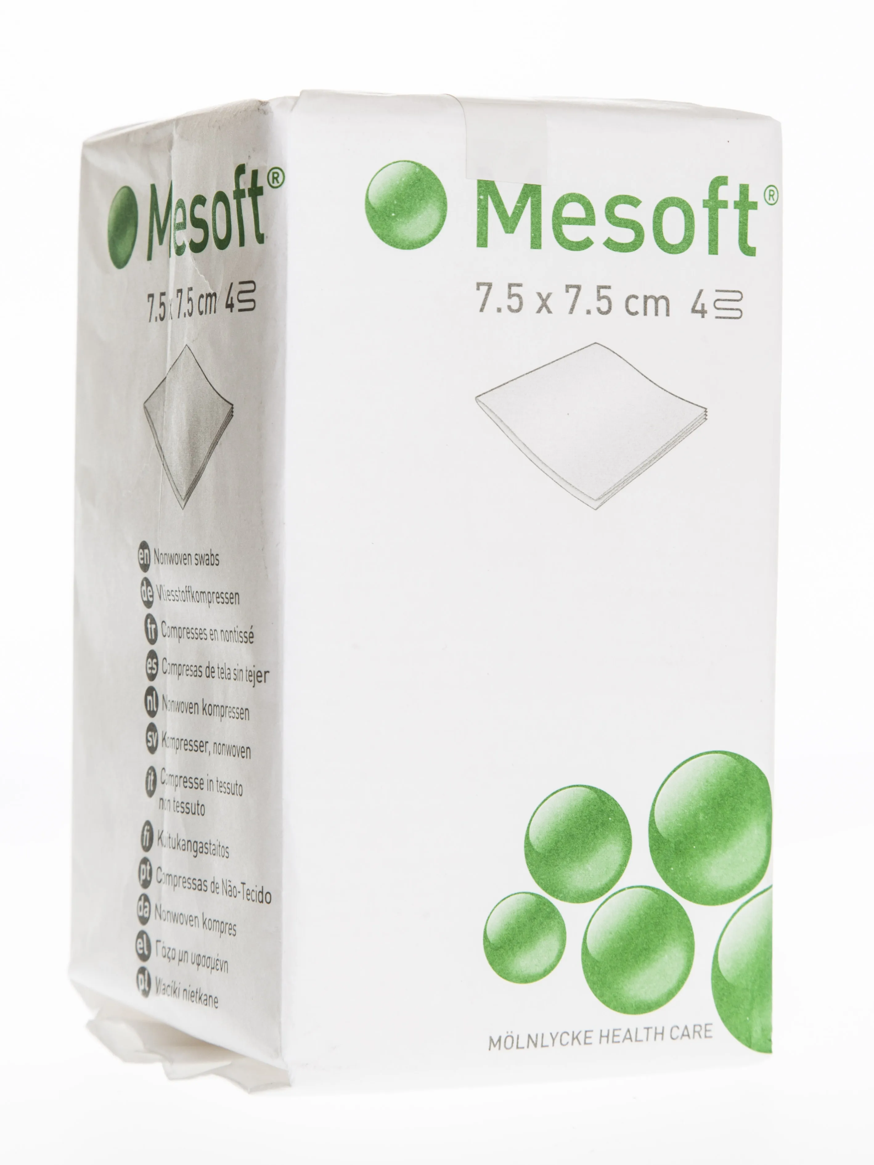 MESOFT Nesterilas salvetes 7.5 x 7.5 cm (40g) 100 gab. - Produkta attēls 