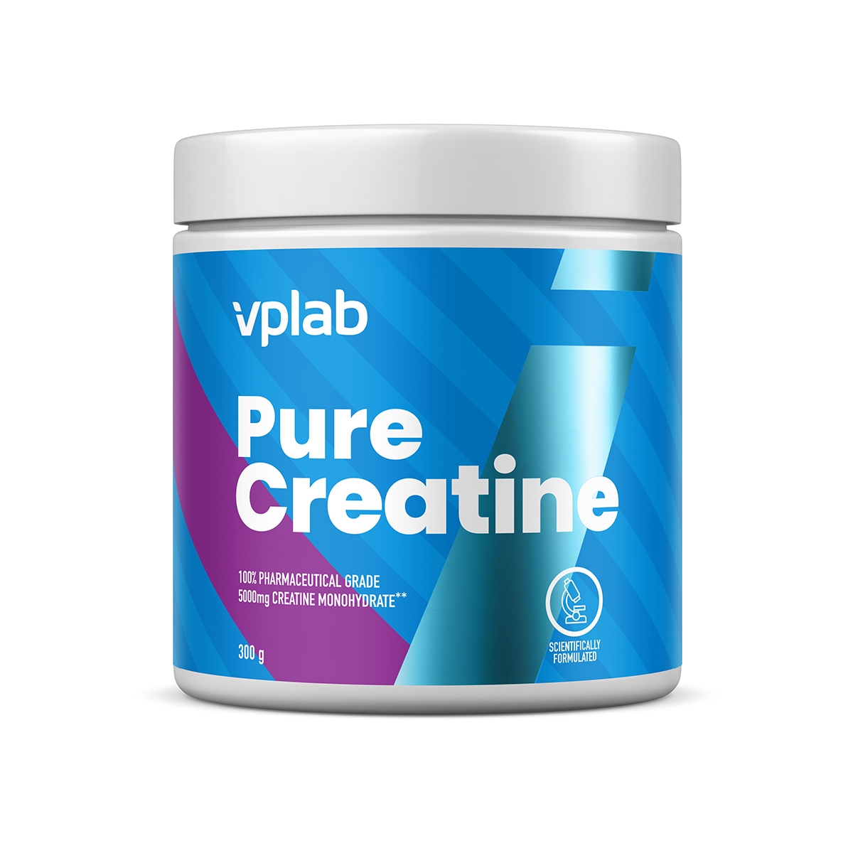 VPLAB Pure Creatine pulveris, 300g - Produkta attēls 