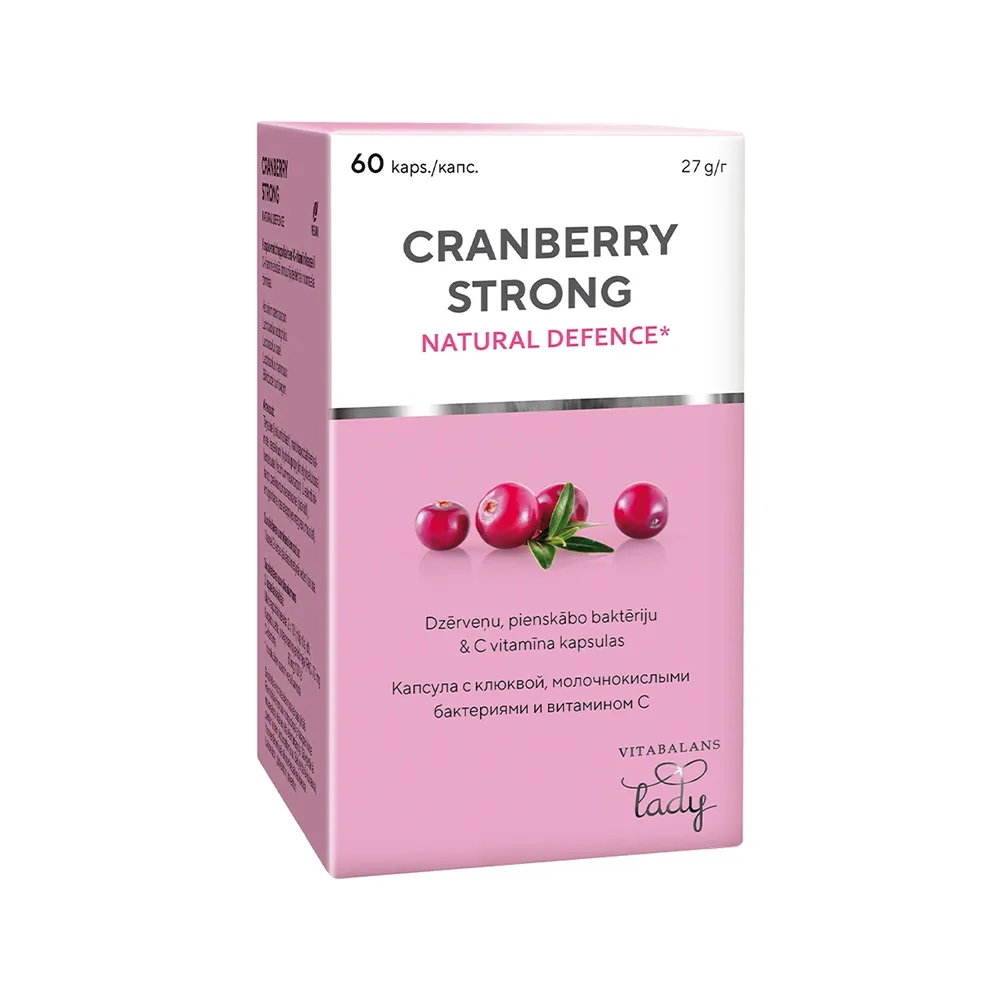 CRANBERRY Strong kapsulas, 60 gab - Produkta attēls 