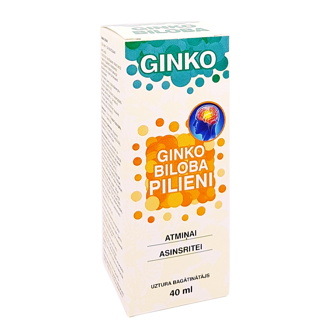 Ginko biloba pilieni, 40 ml - Produkta attēls 