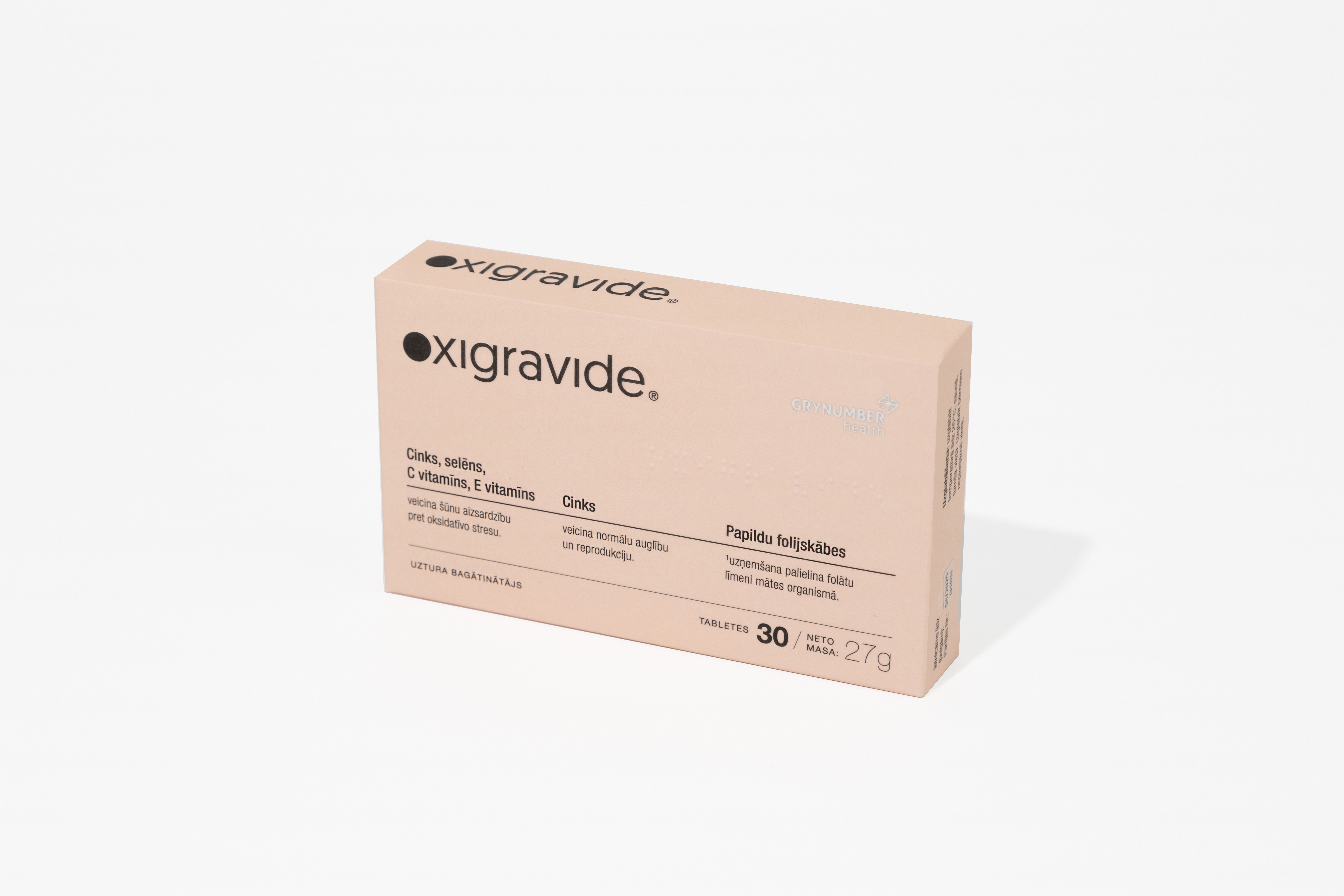 OXIGRAVIDE tabletes, 30 gab. - Produkta attēls 