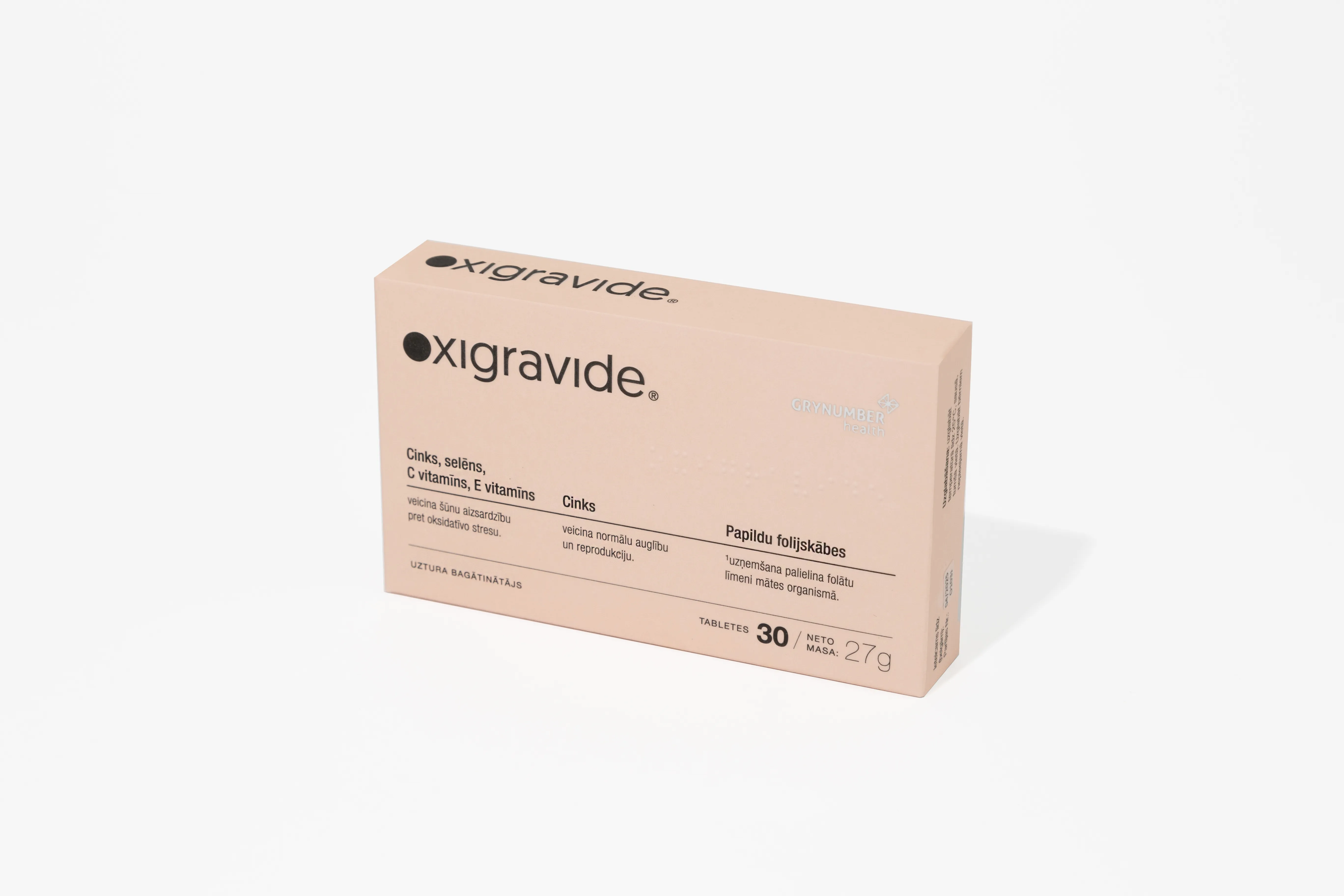 OXIGRAVIDE tabletes, 30 gab. - Produkta attēls 