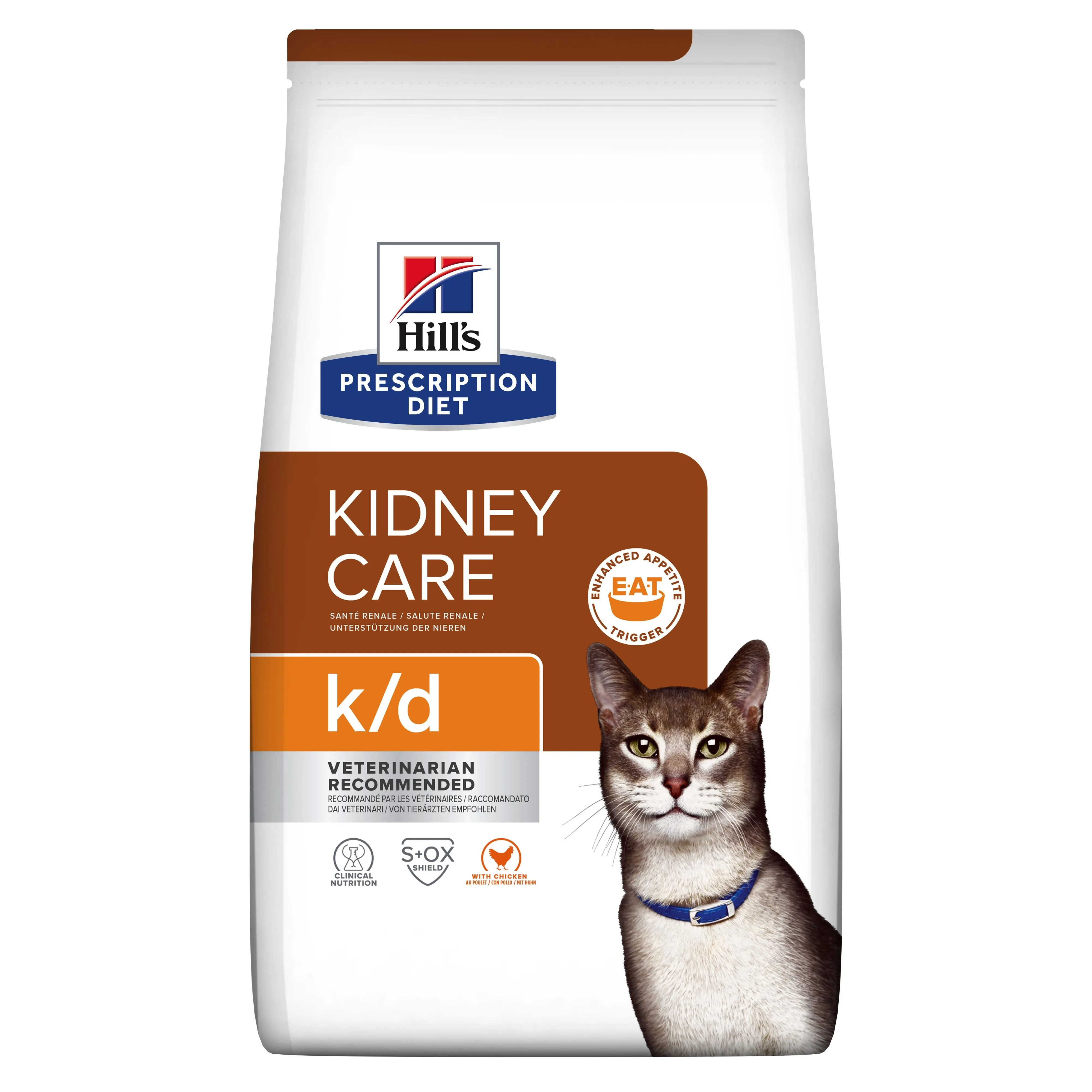 Hills PD kaķu sausā barība K/D vista 3kg - Produkta attēls 