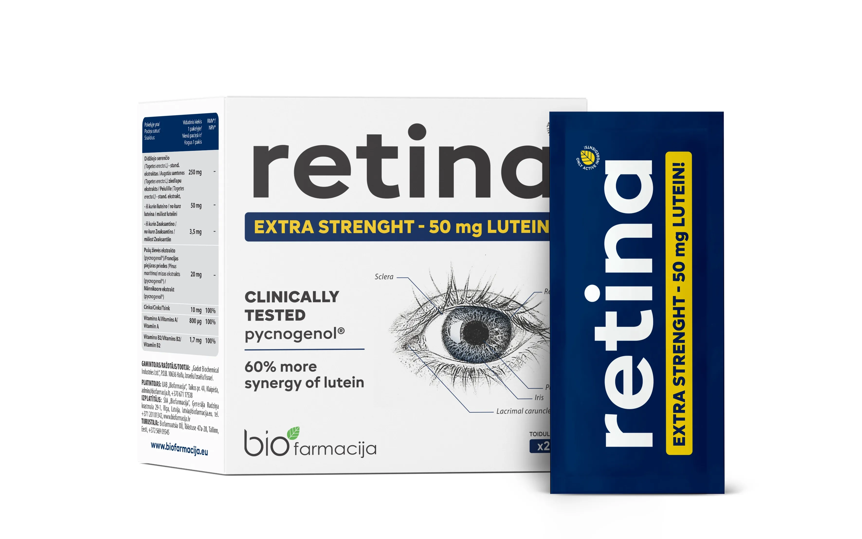 RETINA 1G paciņas, 28 gab. - Produkta attēls 