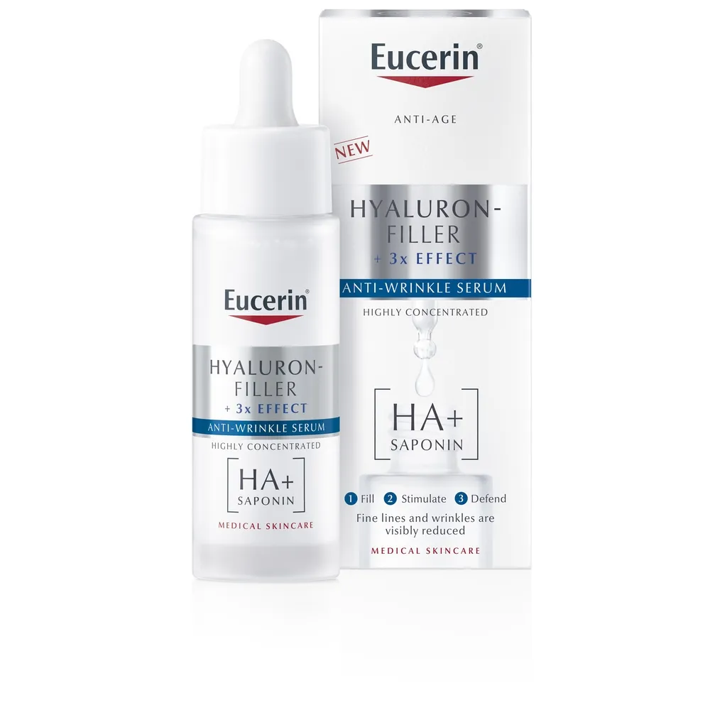 EUCERIN Hyaluron-Filler +3x Effect ādu nostiprinošs serums, 30 ml - Produkta attēls 