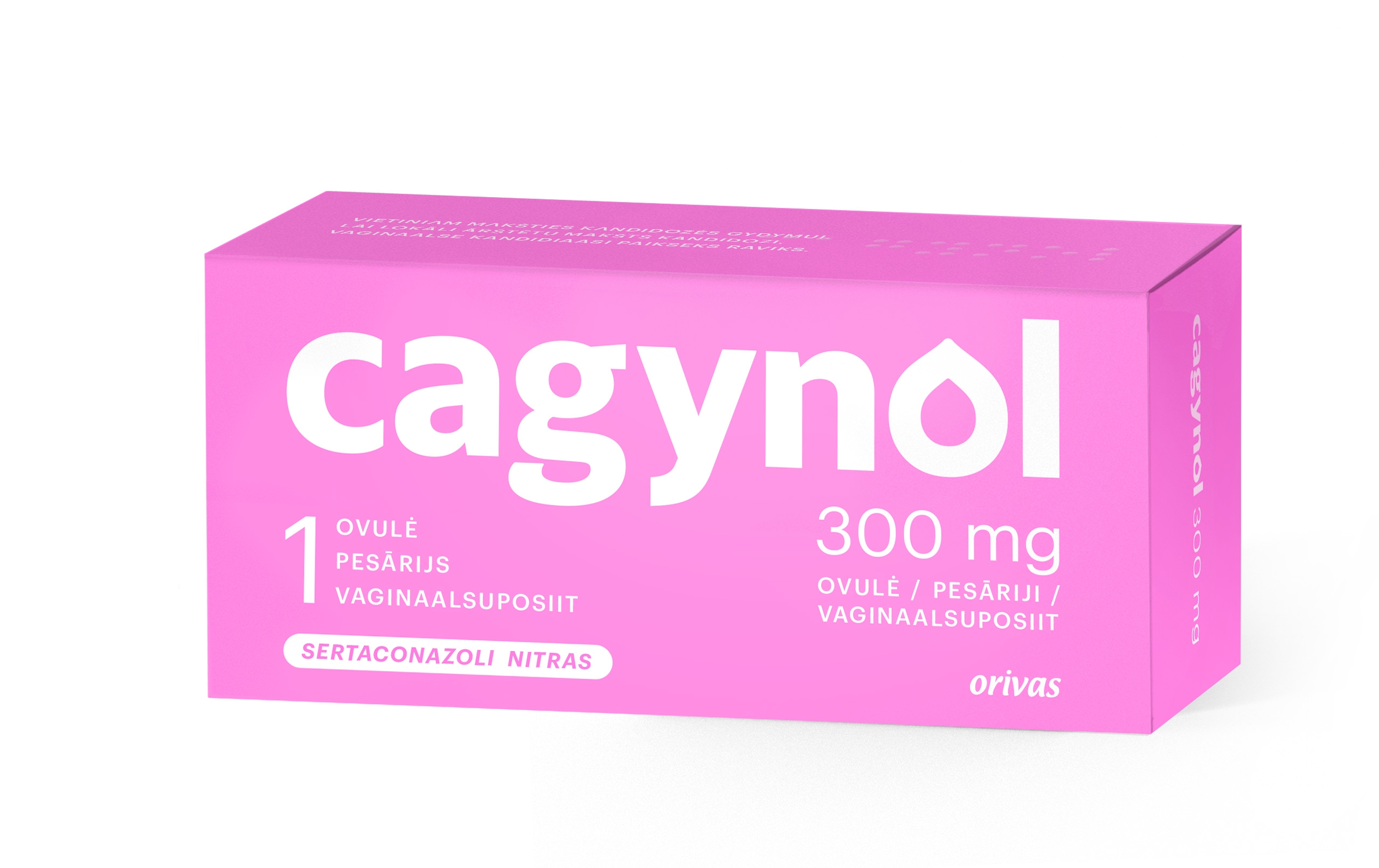CAGYNOL 300 mg pesārijs, 1 gab. - Produkta attēls 